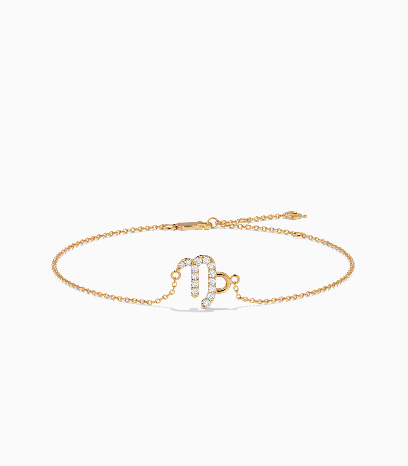 Stylish Capricorn Zodiac Bracelet with Diamonds | Diamond Bracelet | Gold Bracelet | Zodiac Sign Bracelet | Varudai Jewelry House