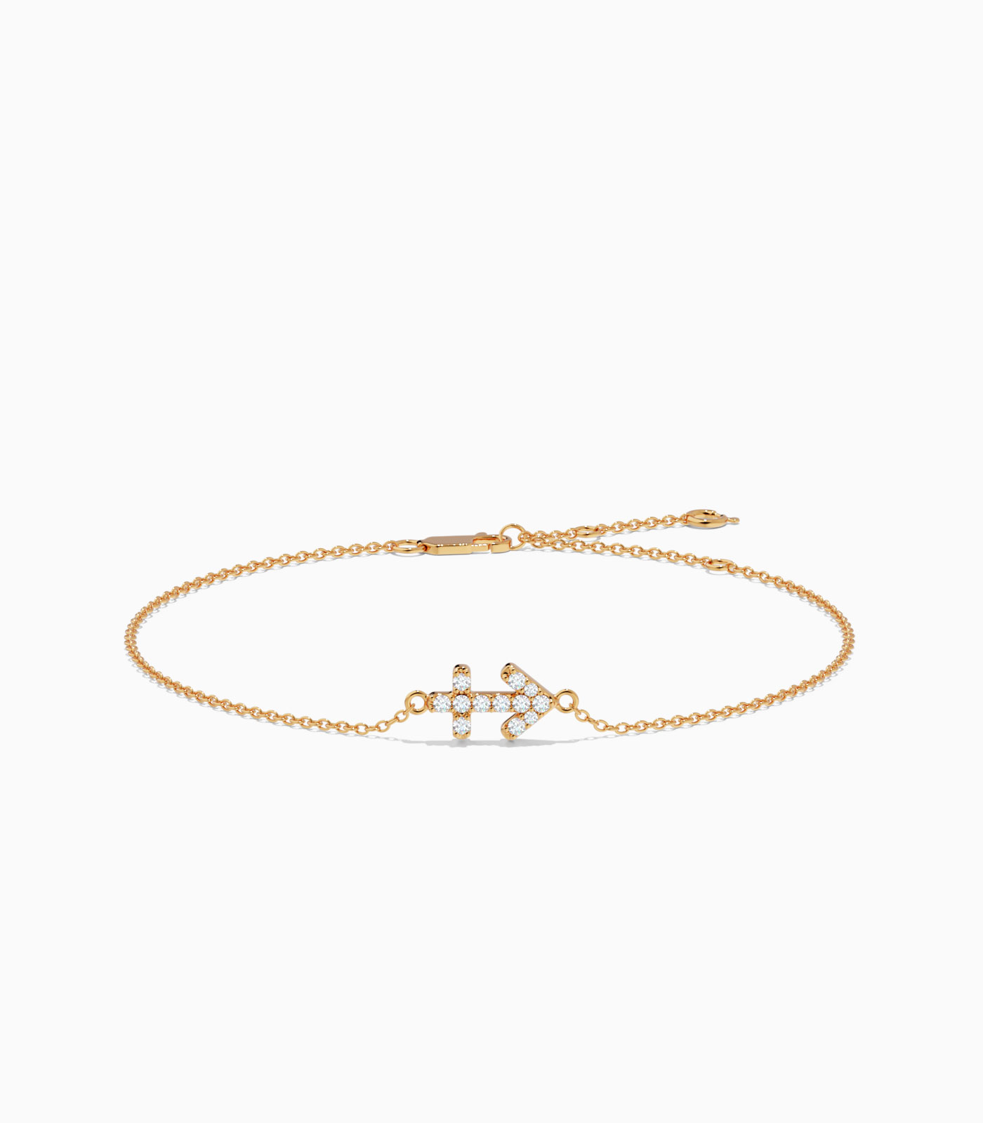 Sagittarius Zodiac Sign Bracelet in 18k Gold | Diamond Bracelet | Gold Bracelet | Zodiac Sign Bracelet | Varudai Jewelry House