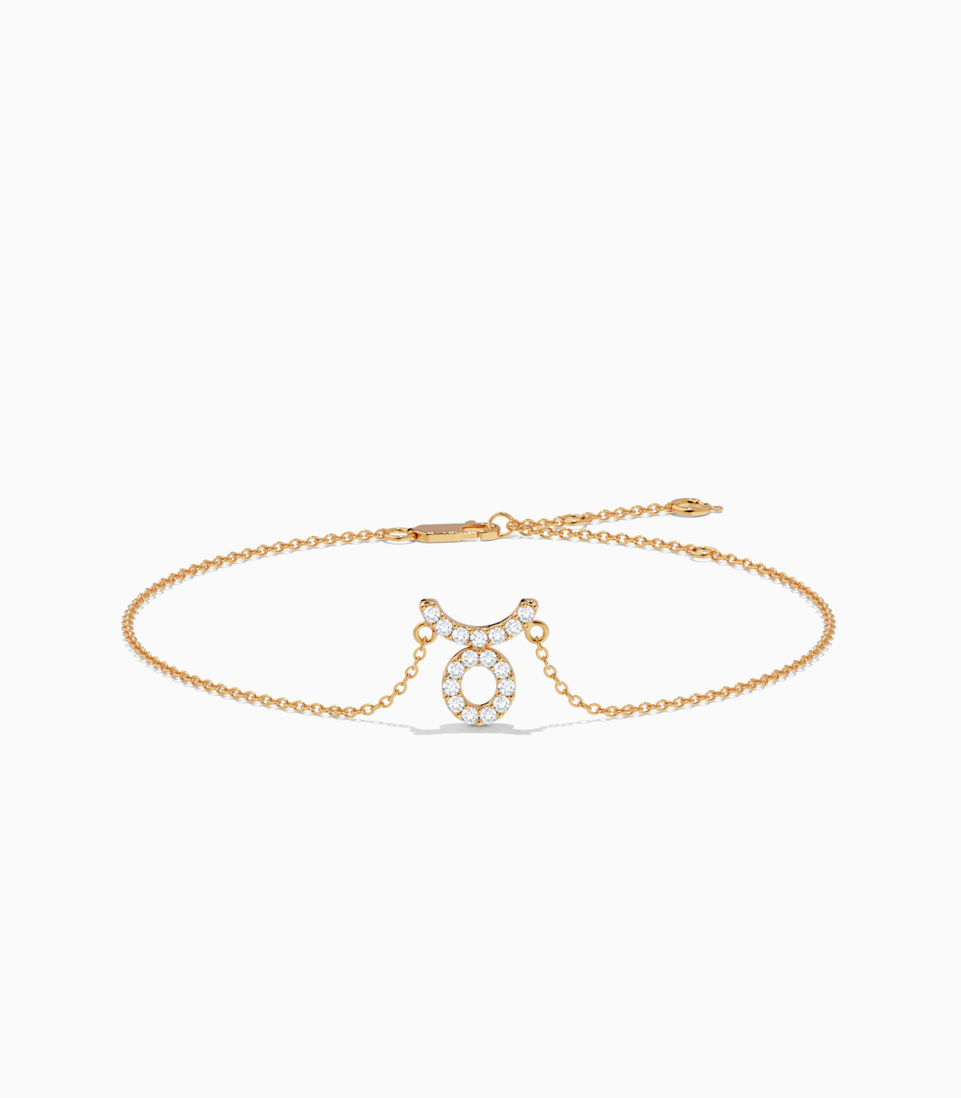 Taurus Zodiac Bracelet in Gold and Diamond | Diamond Bracelet | Gold Bracelet | Zodiac Sign Bracelet | Varudai Jewelry House