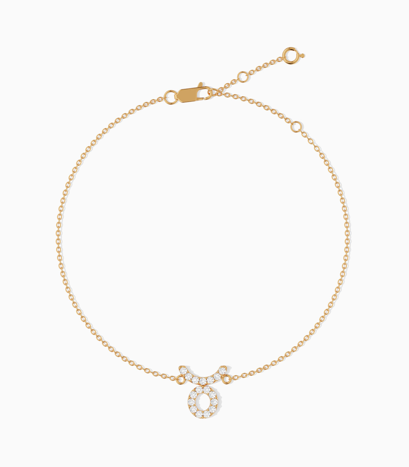 Taurus Zodiac Bracelet in Gold and Diamond | Diamond Bracelet | Gold Bracelet | Zodiac Sign Bracelet | Varudai Jewelry House