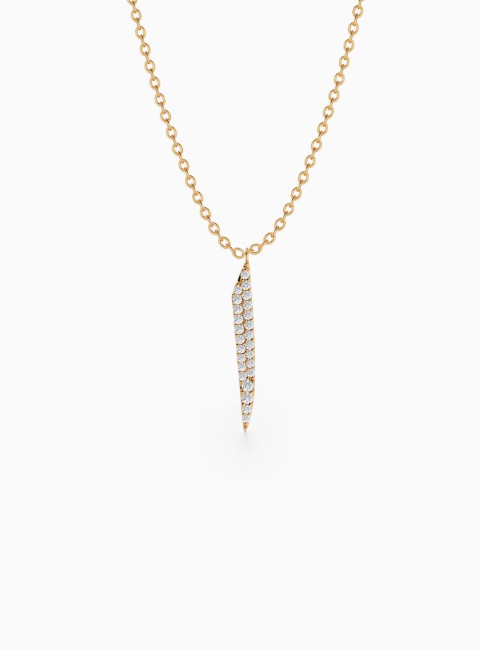 Minimal Arabic Letter Necklace - "ا" (Alif) | Arabic Alphabet Necklace | Diamond Necklace | Arabic gold Necklace | Personalized diamond Necklace | Varudai