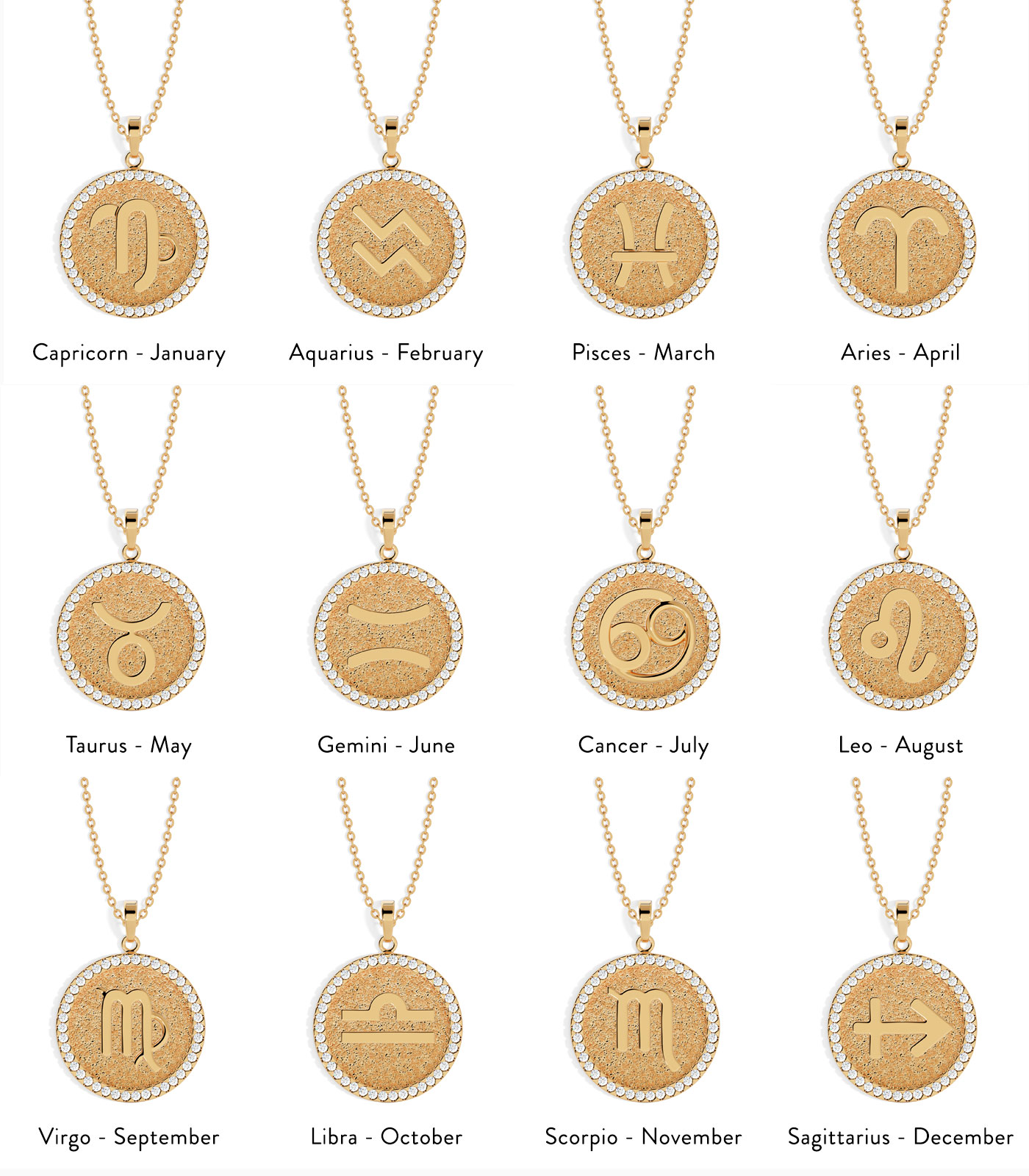 Elegant Leo Zodiac Pendant in 18k Gold | Zodiac Diamond Pendant | Zodiac Sign Gold Pendant | Zodiac Sign Necklace | Zodiac Sign Diamond Necklace | Varudai Jewelry House | Varudai