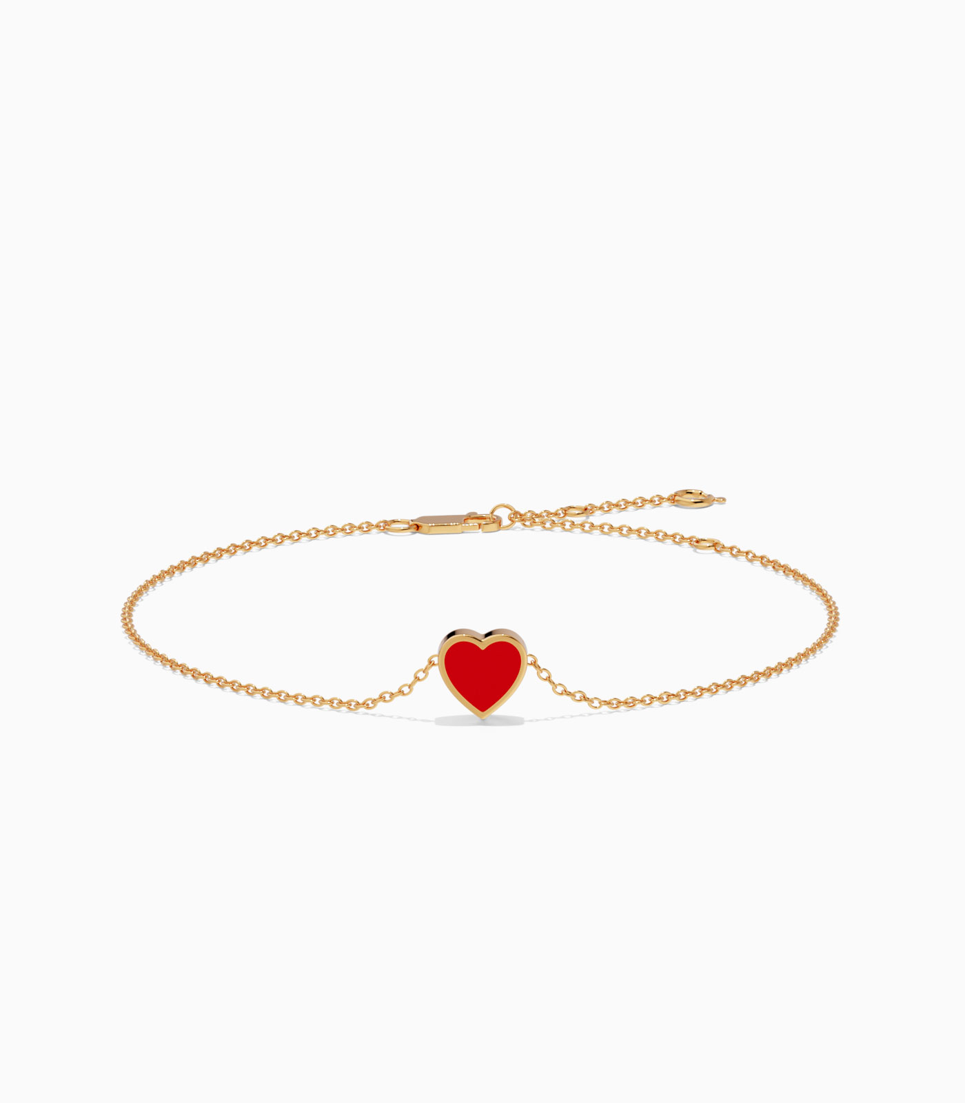 Mi Corazón Red Heart Bracelet
