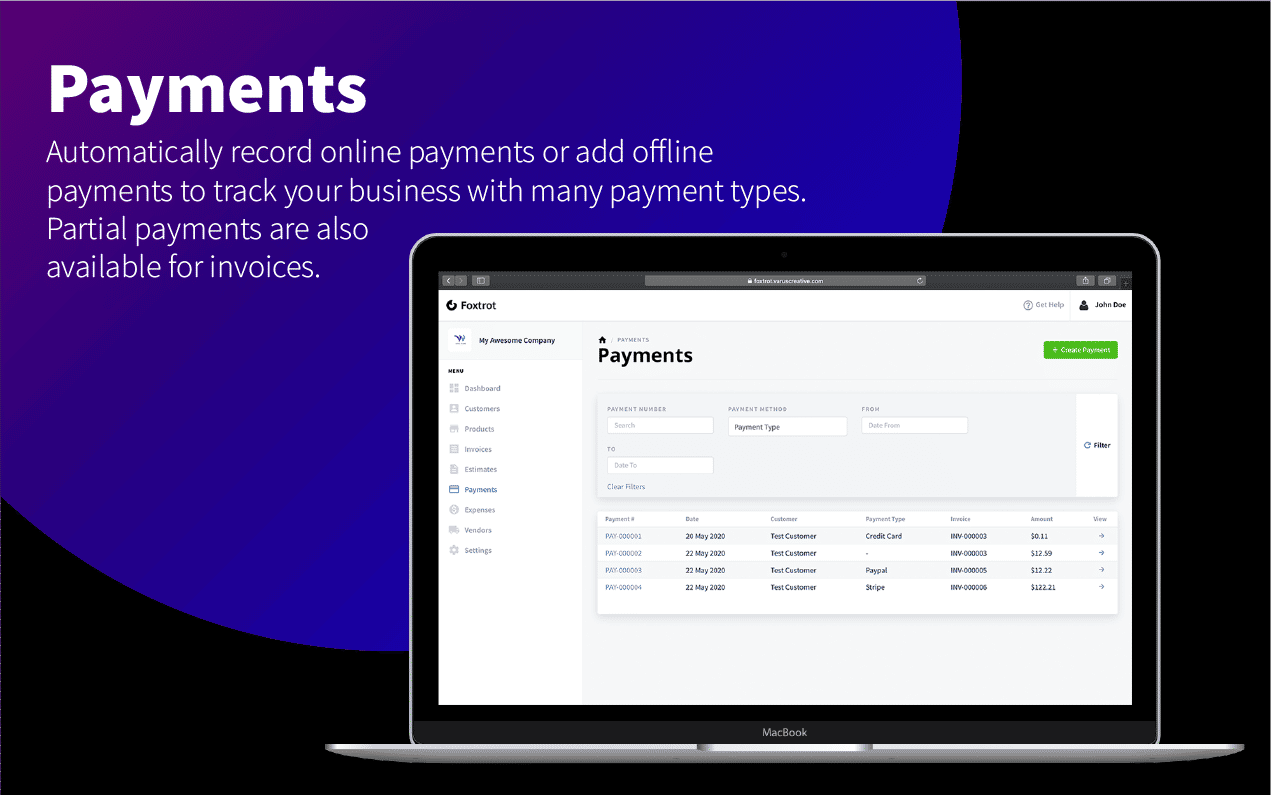 Foxtrot SaaS - Customer, Invoice and Expense Management System - 10