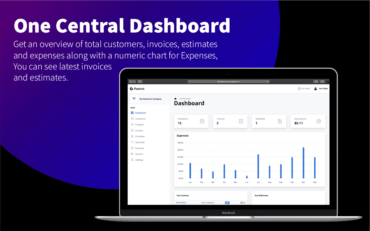 Foxtrot (SaaS) - Customer, Invoice and Expense Management System - 6