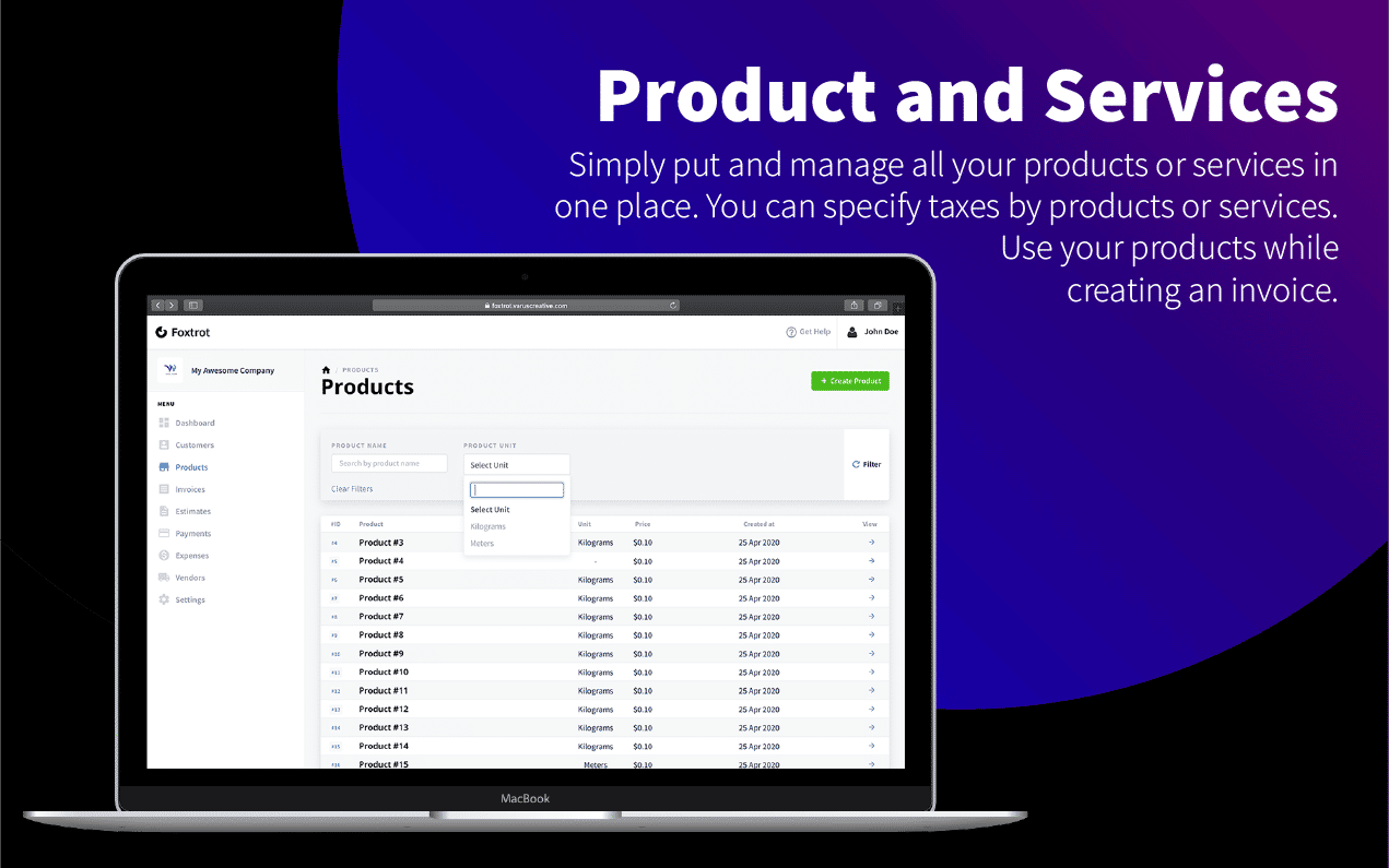 Foxtrot (SaaS) - Customer, Invoice and Expense Management System - 9