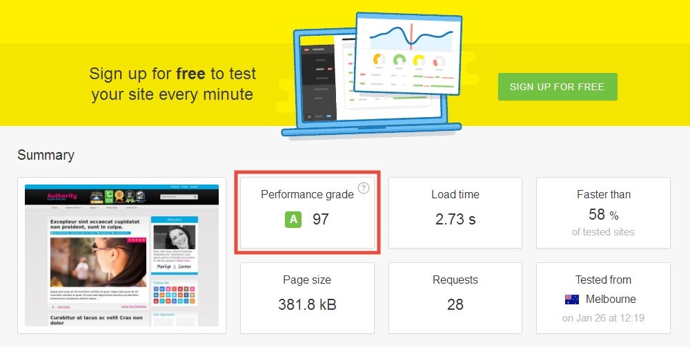 speed of authority wordpress theme