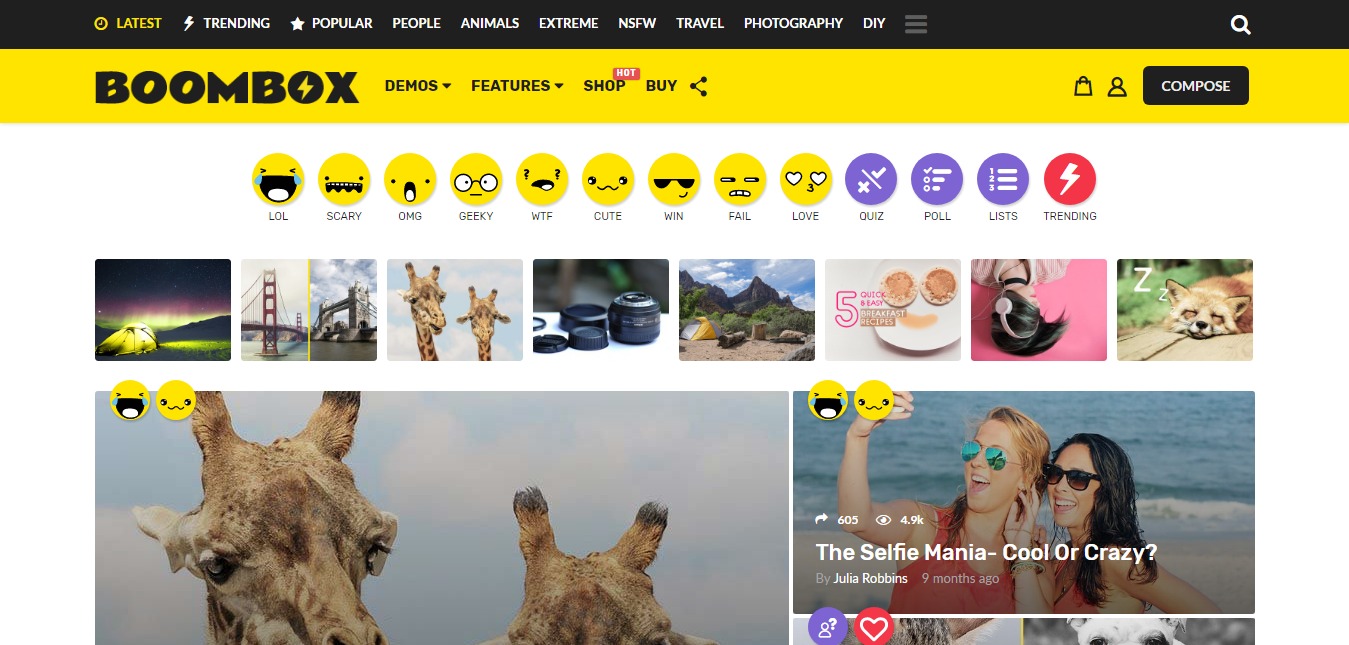 Boombox Viral Buzz WordPress Theme