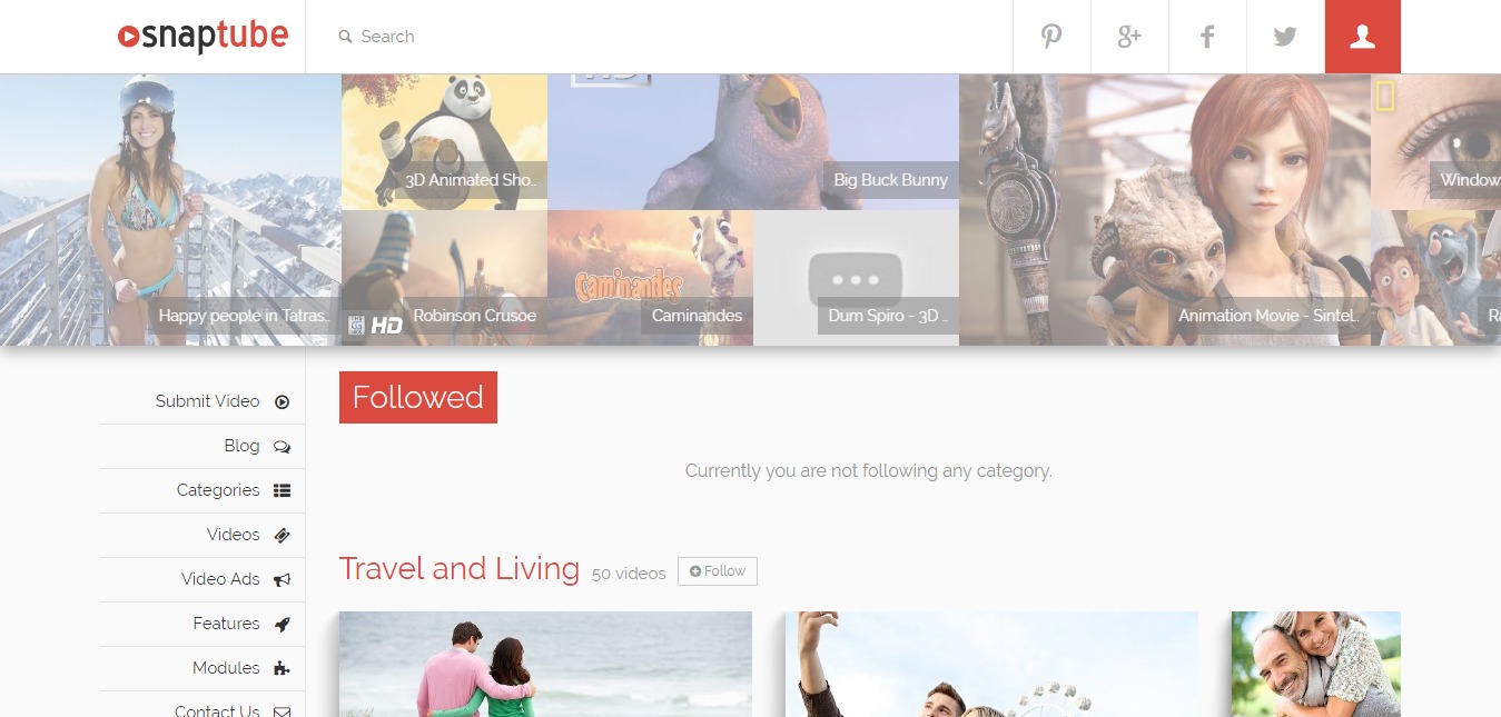 Snaptube sandbox theme