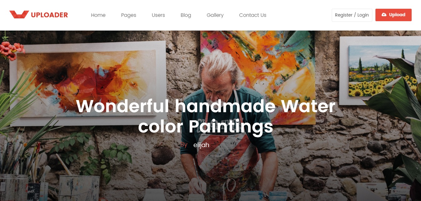 Uploader Media Sharing Theme