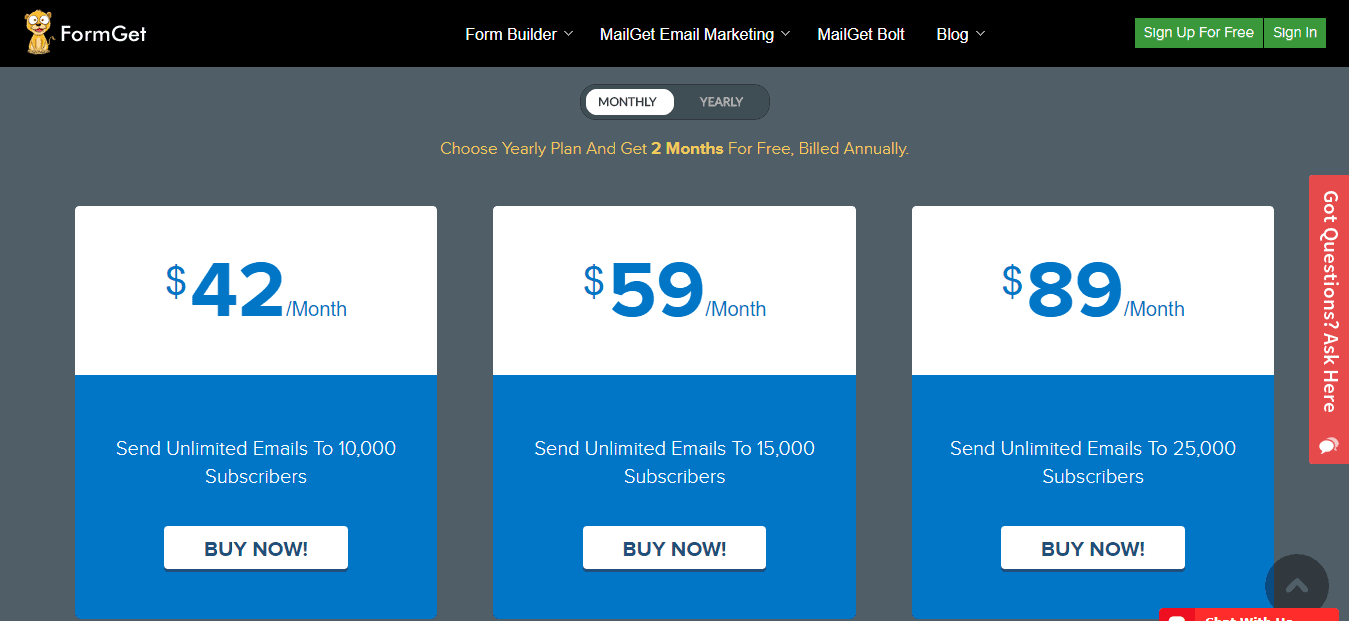 MailGet Bolt Email Marketing Service Software Send Bulk Emails Newsletter