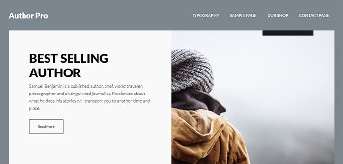 Author Pro wordpress theme for genesis framework