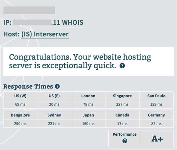 Bitcatcha speed test results