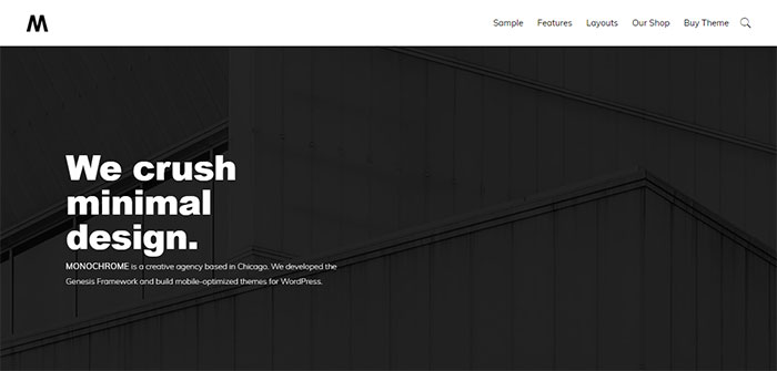 Monochrome Genesis Child Theme