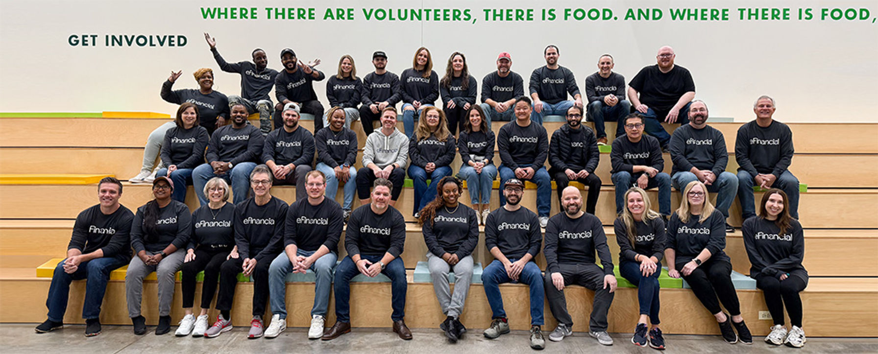 eFinancial team volunteering