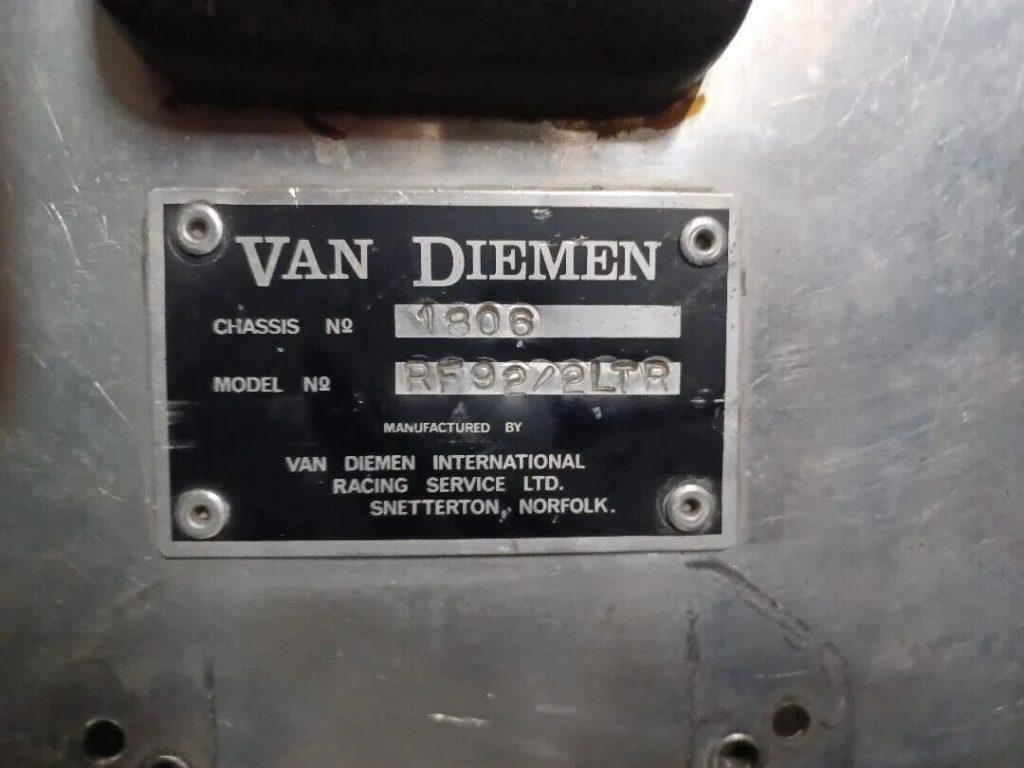 Van Diemen RF 92 F.C. Converted For S.c.c.a , F.X Class. Complete Body Kit