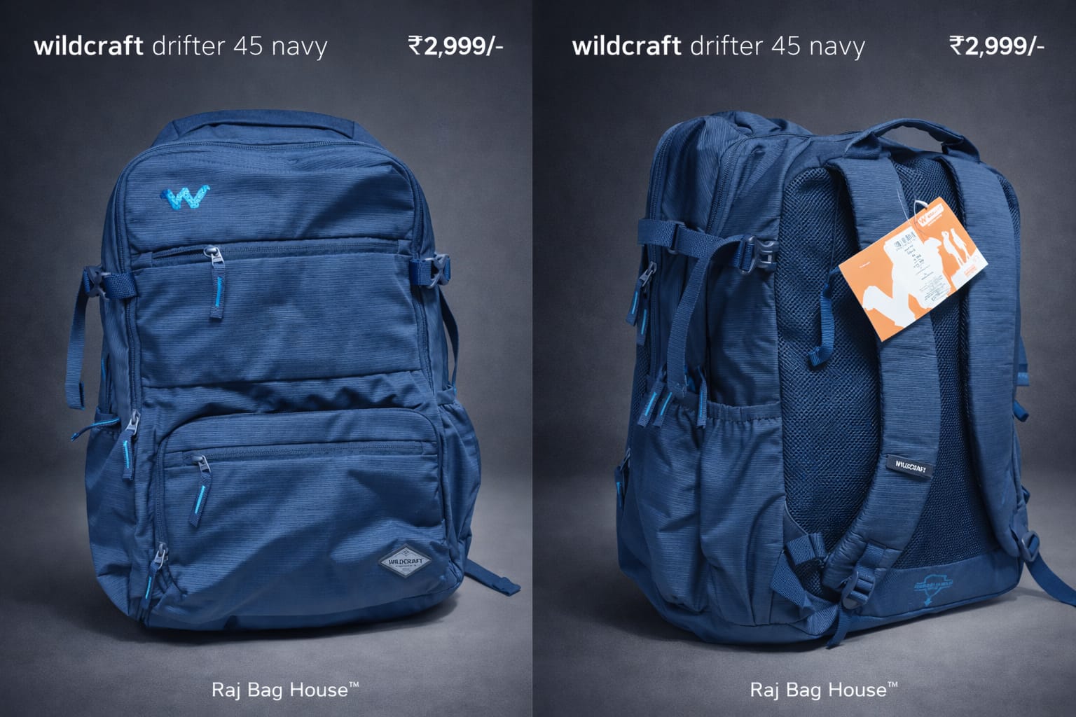 Wildcraft Wildcraft Sdrifter 45 Large Backpack – Navy 2