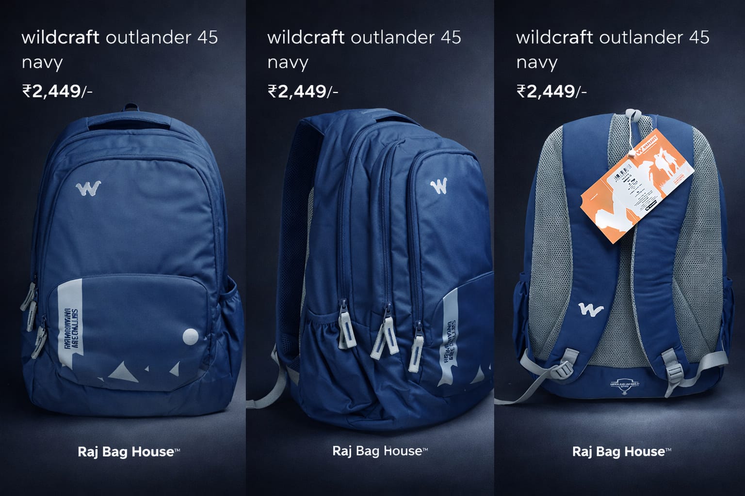 Wildcraft Wildcraft Outlander 45 Large Backpack – Navy