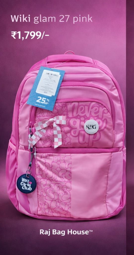 Wildcraft Wiki Glam 7 Backpack – Pink 2