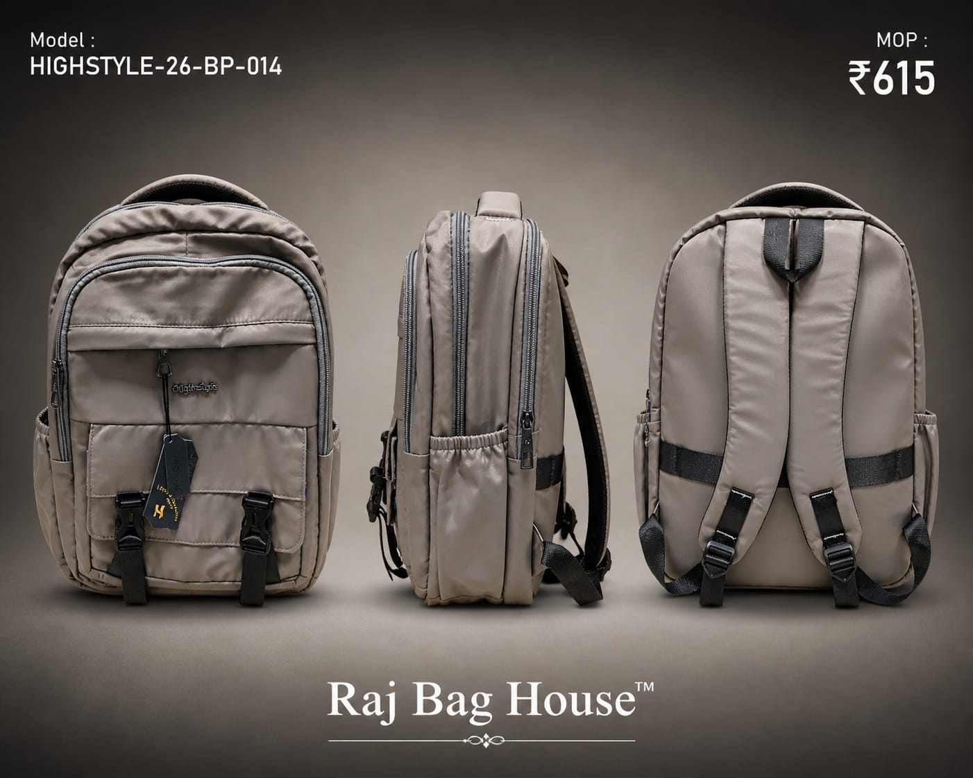 HighStyle Backpack 26-BP-014 - Light Cream