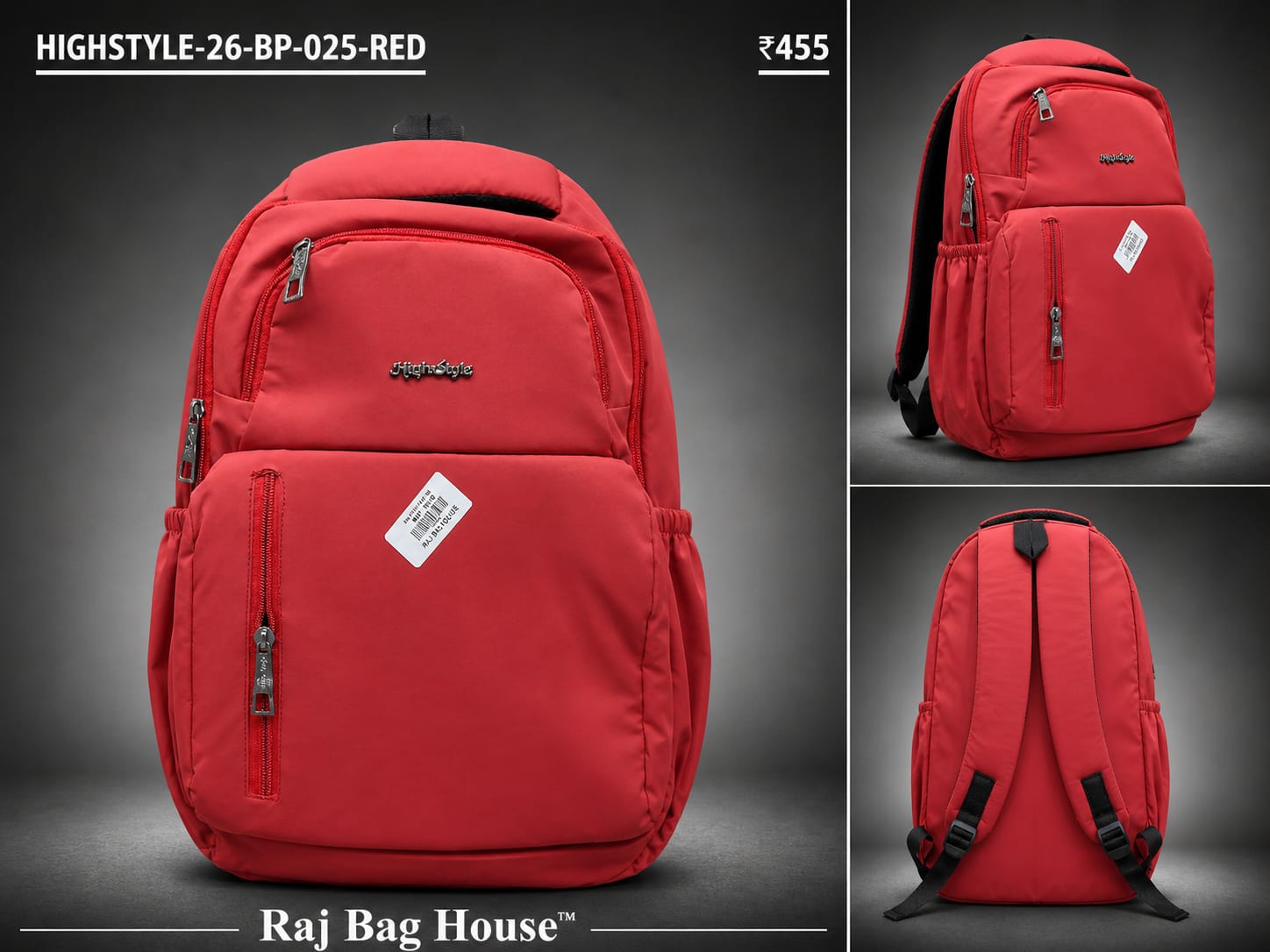 HighStyle Backpack 26-BP-025 - Red