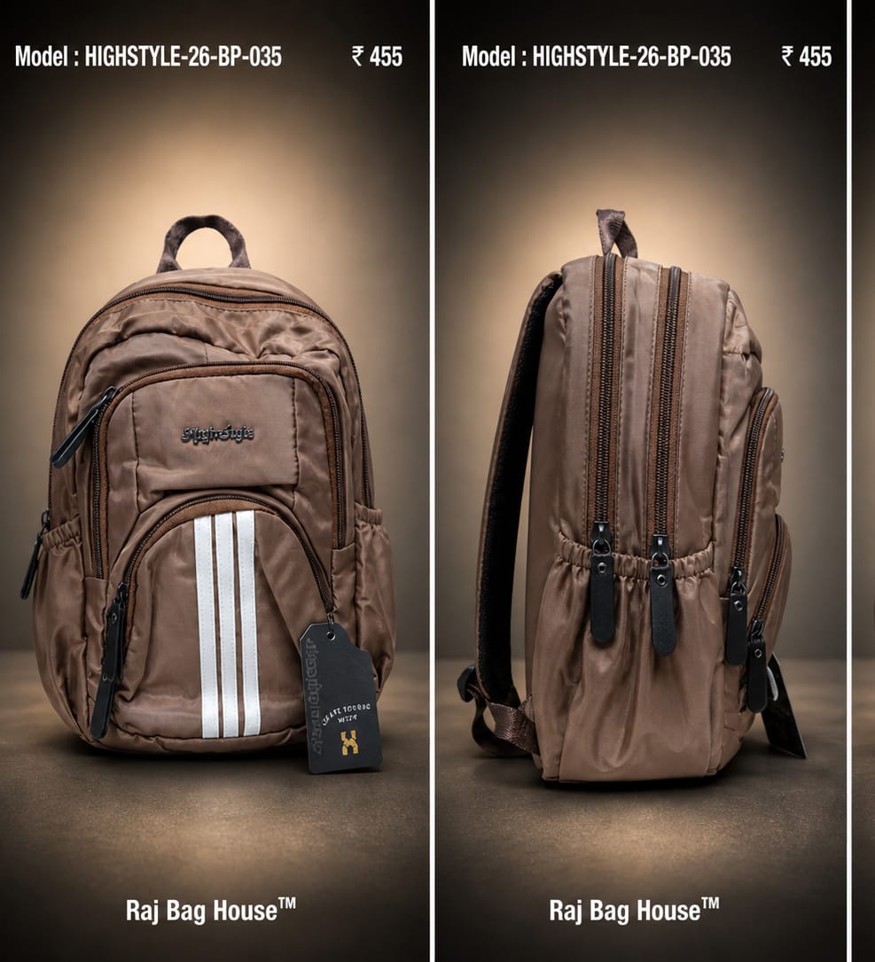 HighStyle Backpack STYLE-26-BP-035 - Brown