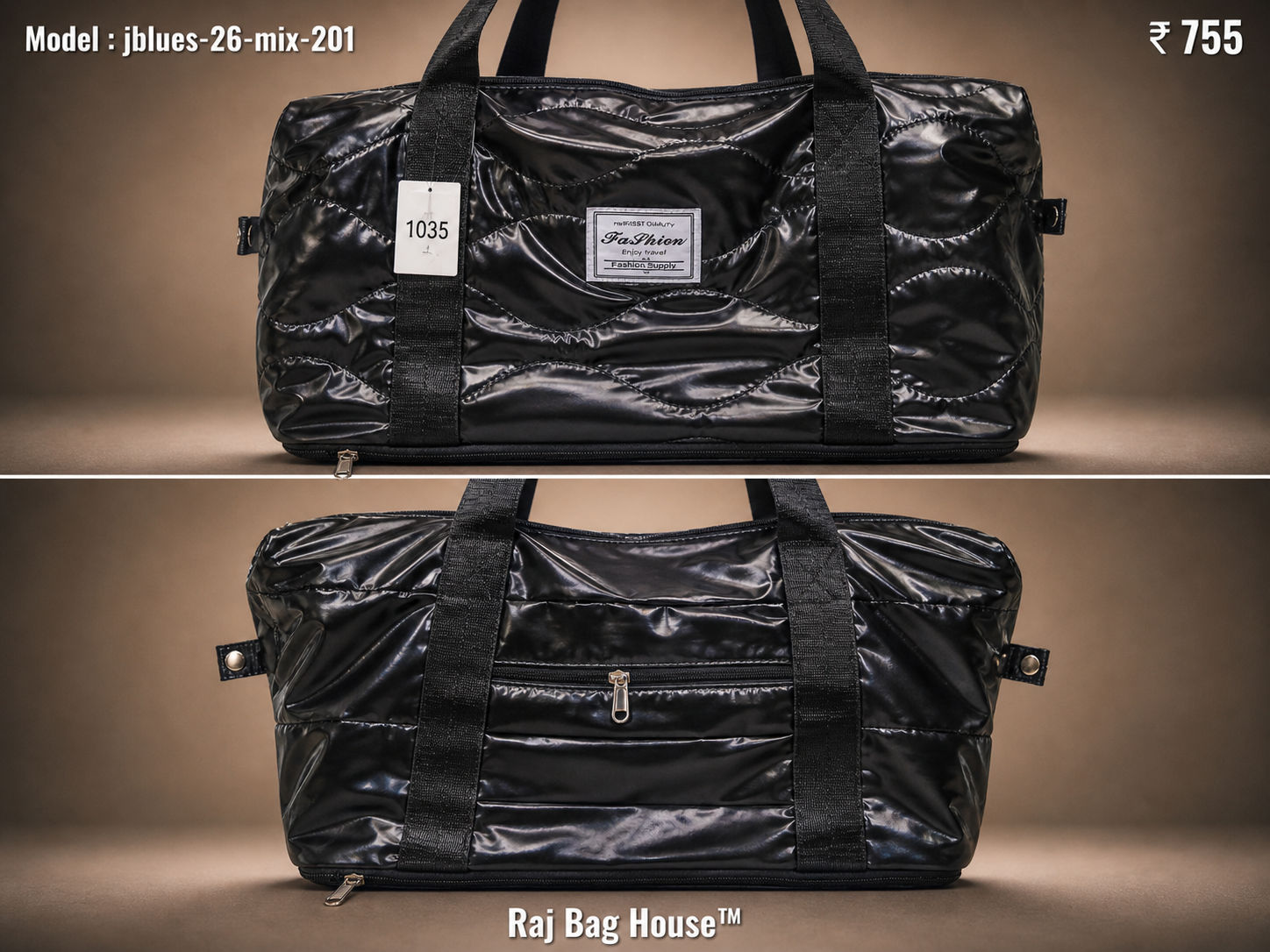 J-Blues Mix 201 Large Travel Bag – Black 2