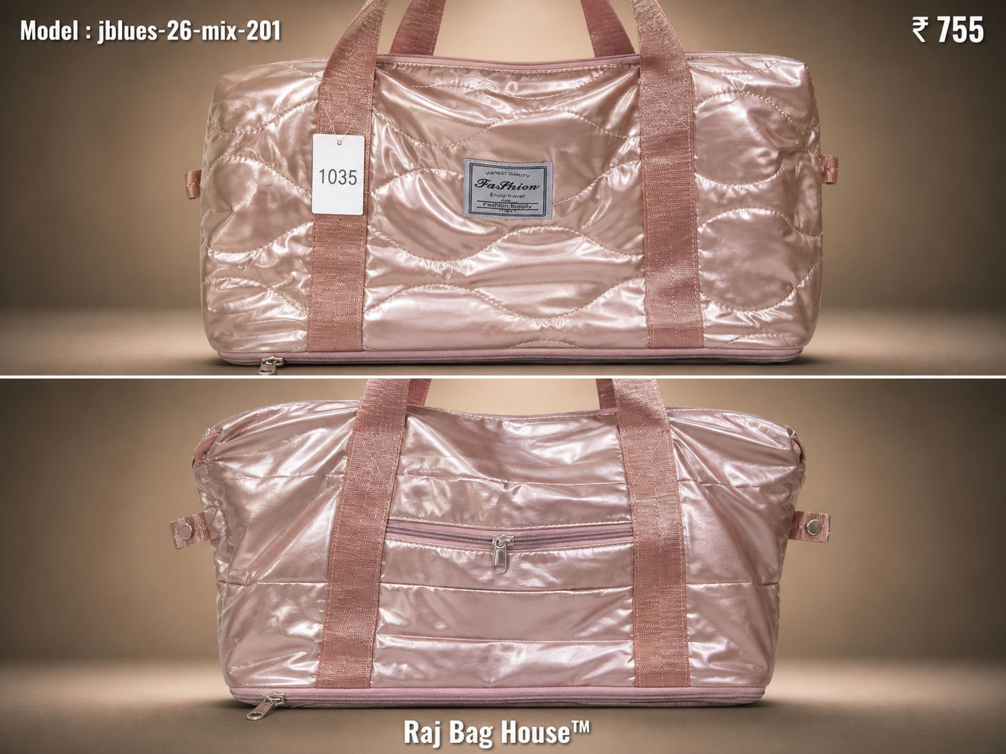 Jblues Duffle Bag 26-MIX-201 - Peach