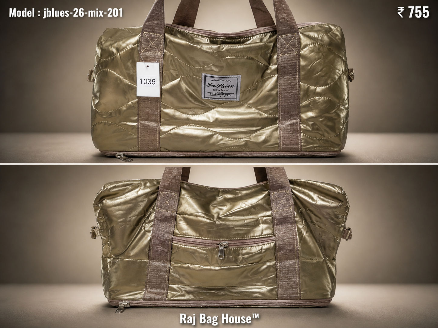 Jblues Duffle Bag 26-MIX-201 - Golden