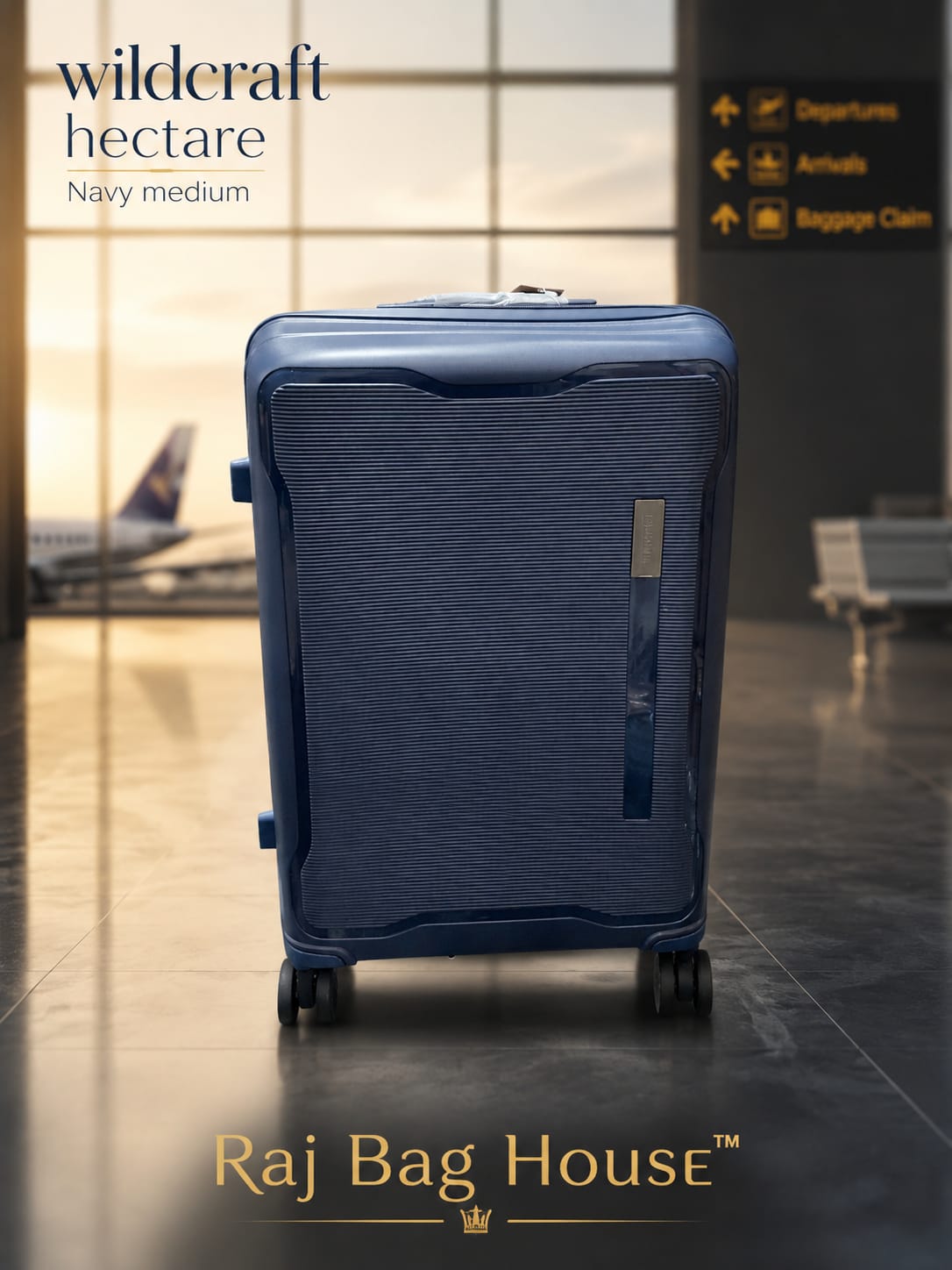 Wildcraft Wildcraft Hector 24" Medium Trolley Bag – Navy Blue