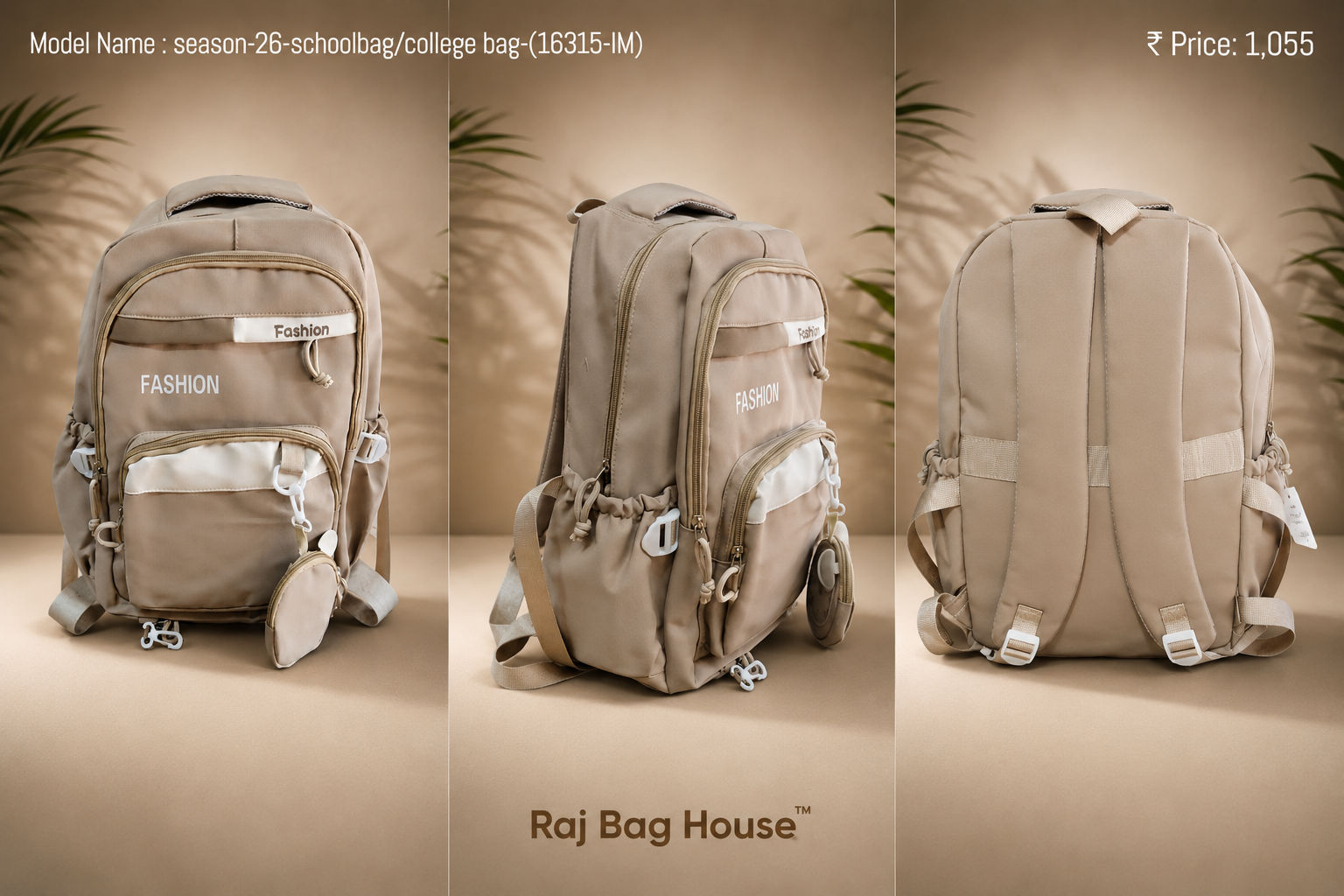 Season School Bag 16315-IM - Brown