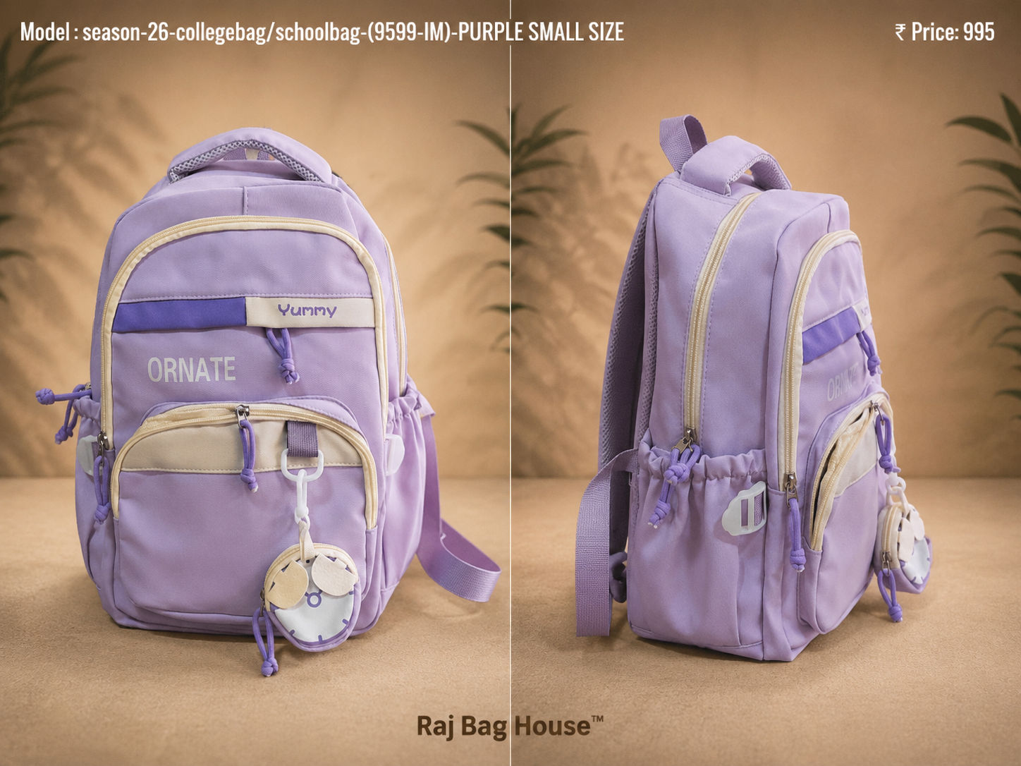 Season School Bag 9599-IM - Purple