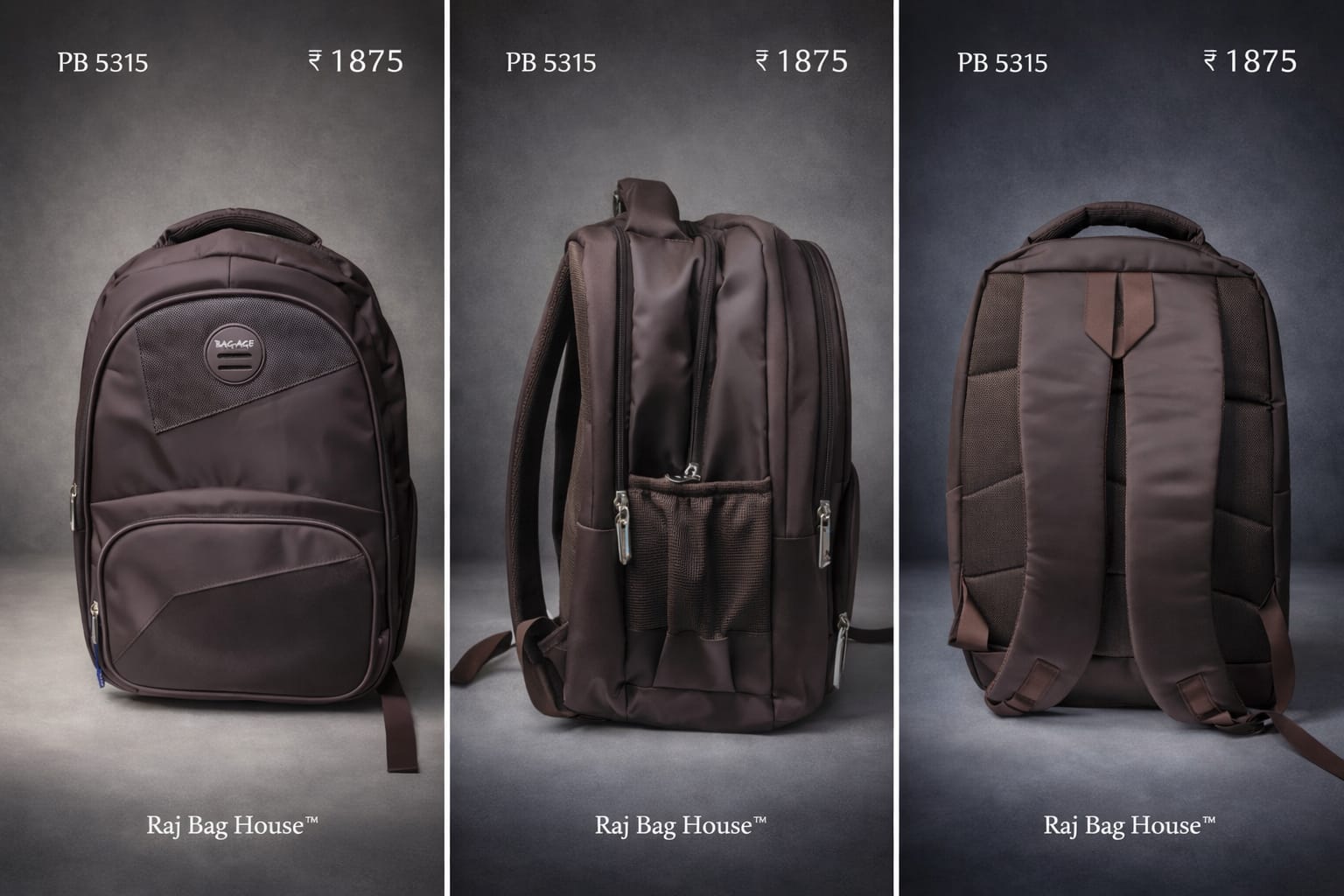 Baggage 5315 Darkbrown Laptop Bag – Dark Brown 2