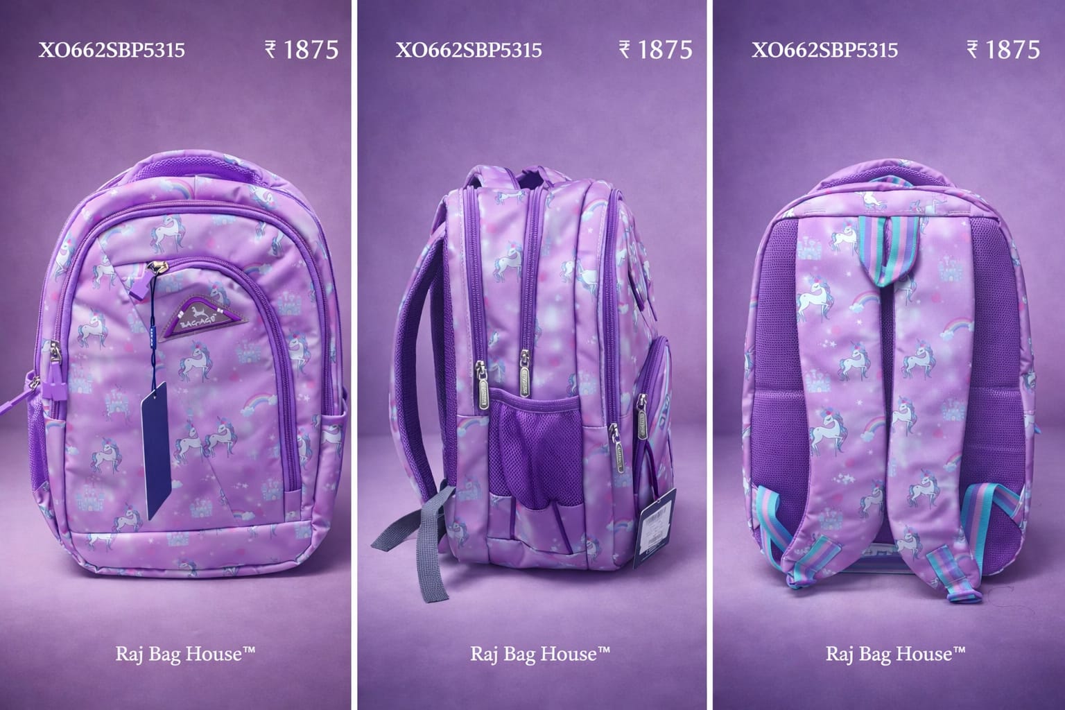 Baggage P1 Small School Backpack – Purple 2