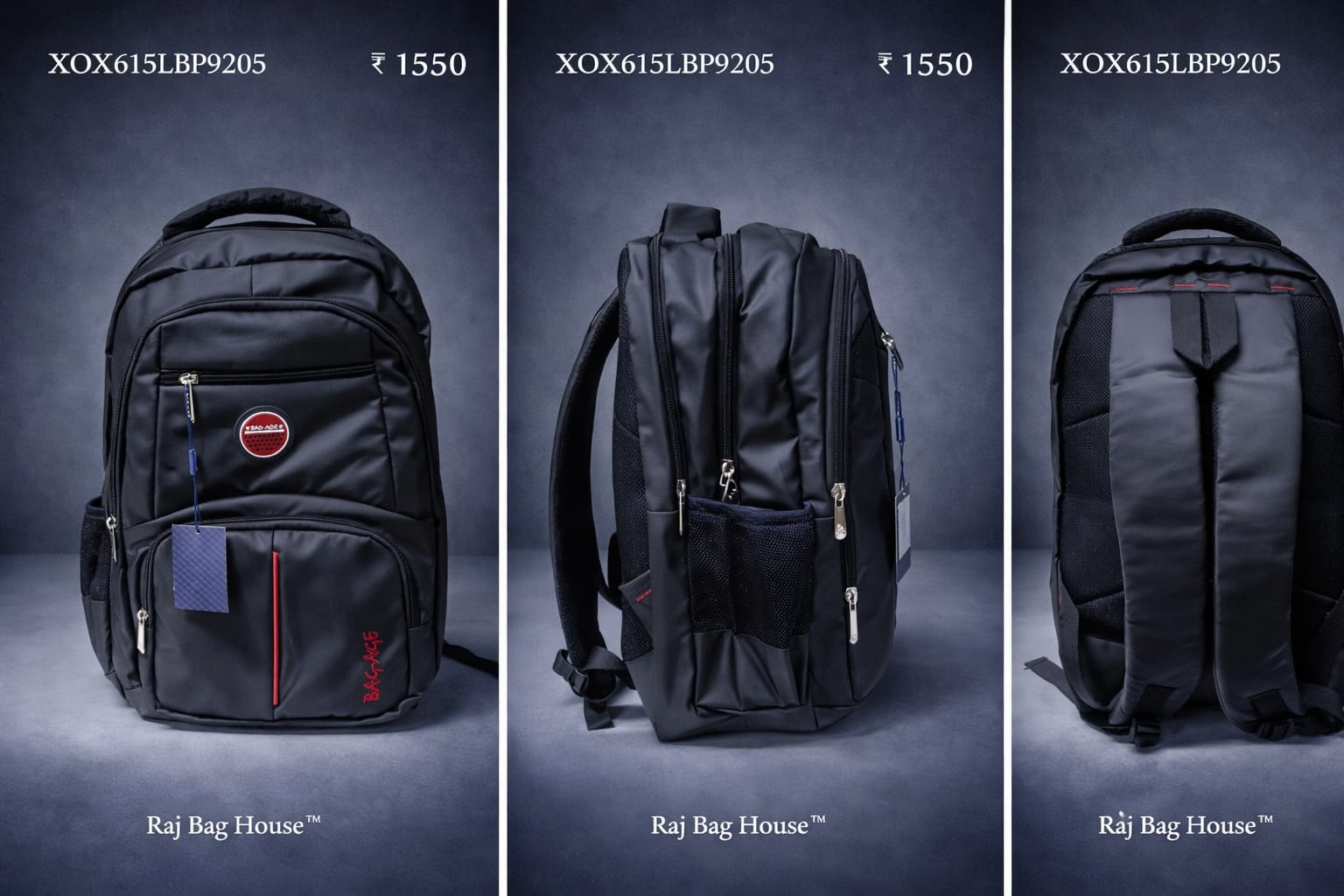 Baggage 9205 Large School Backpack – Black 2