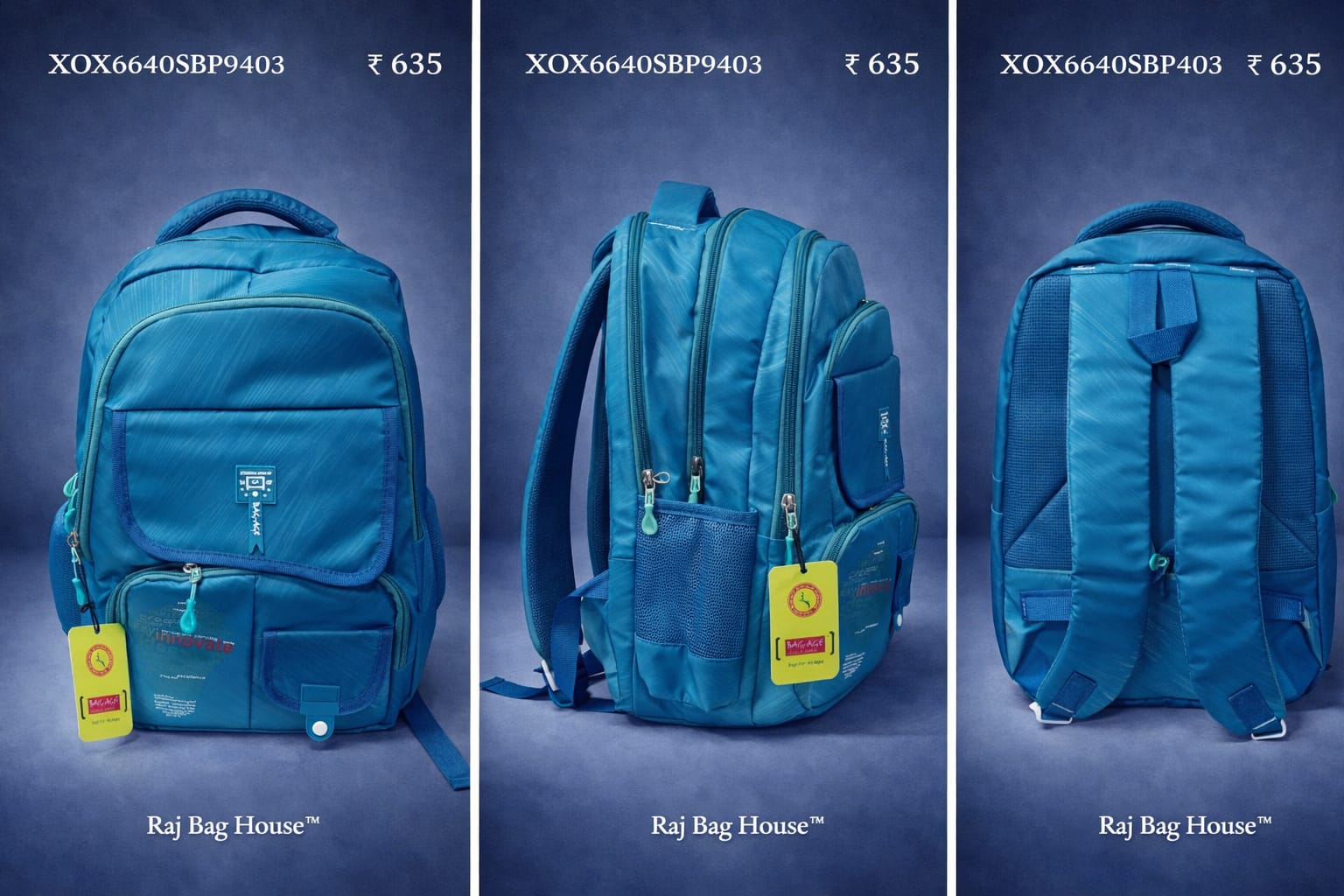 Baggage P 9403 Large School Backpack – Teal / Blue