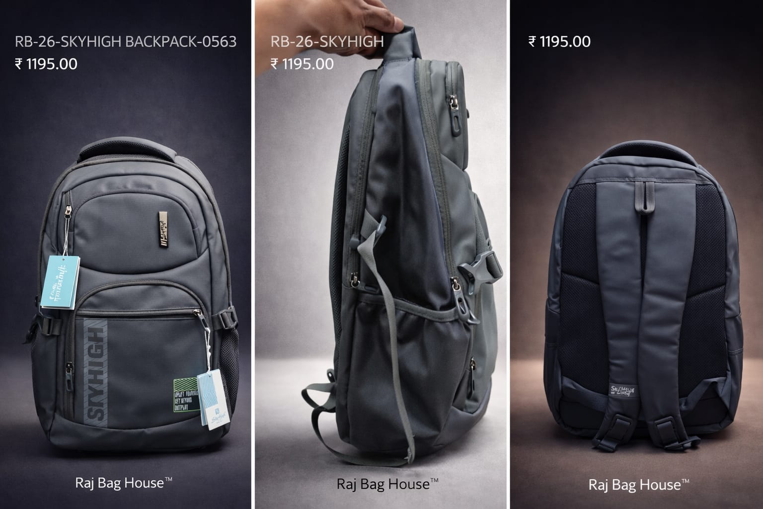 Skyhigh College Backpack 0563 - Black