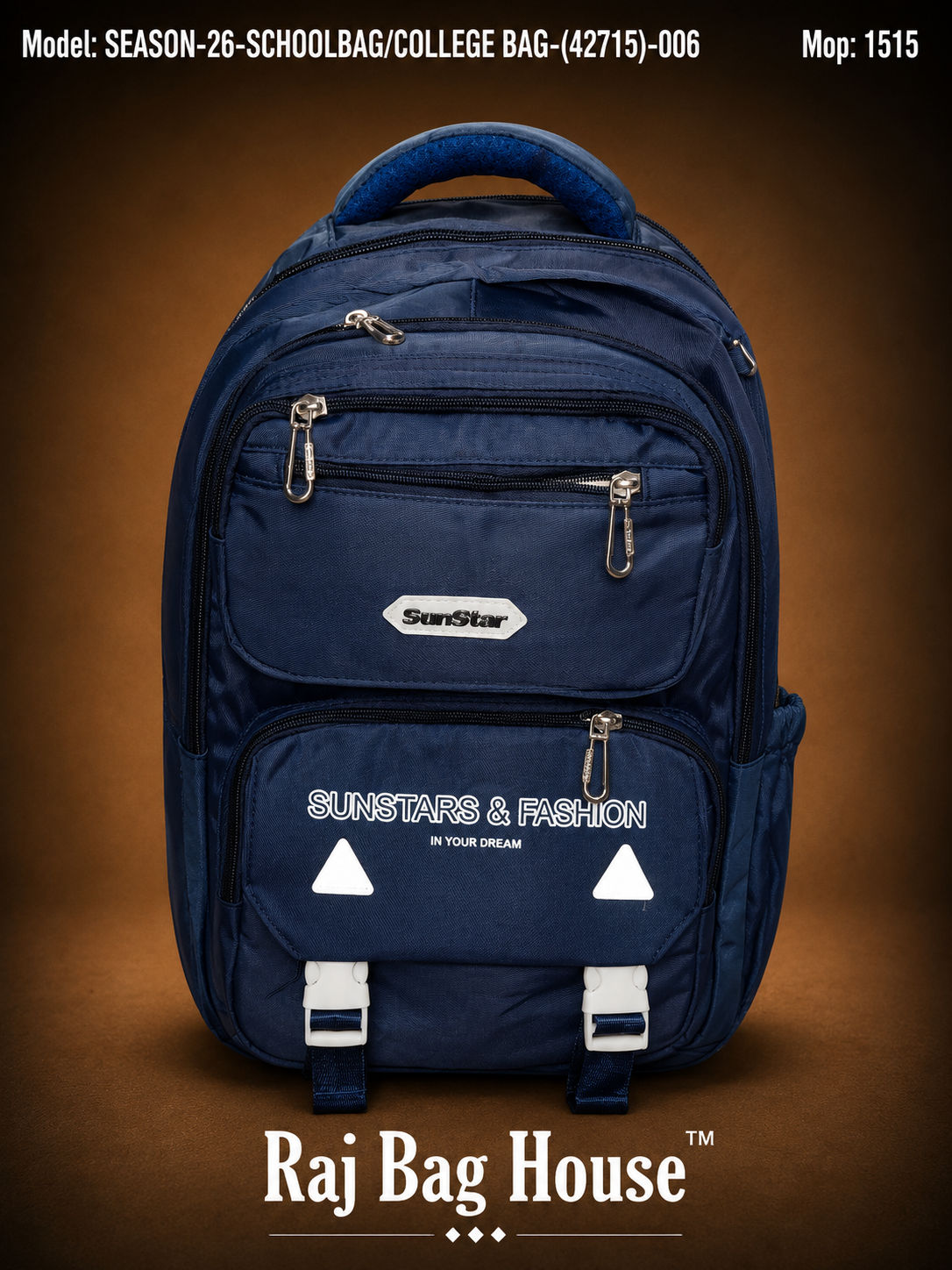 Sonata Mix 42715 School Backpack – Navy Blue