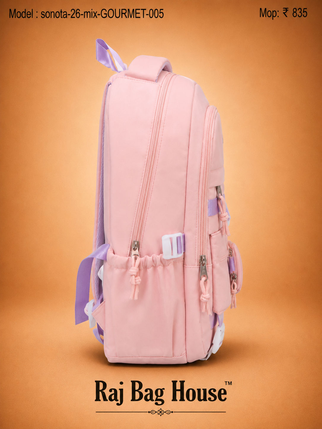 Sonata Mix Gourmet 005 School Backpack – Pink 2