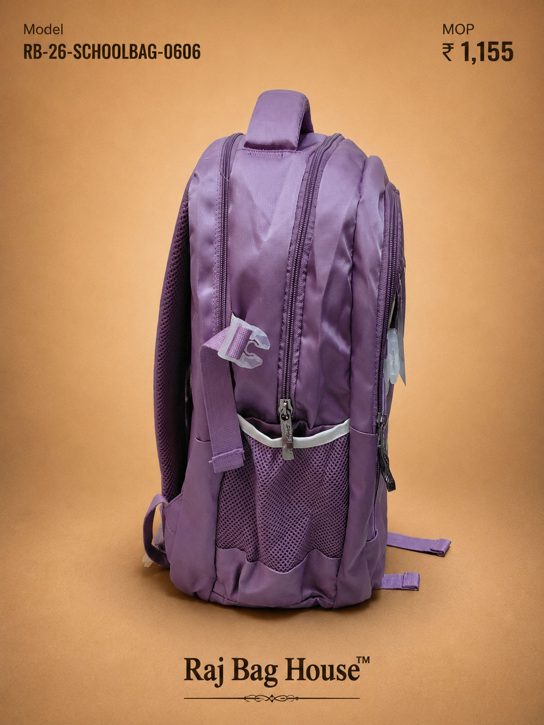 Season Schoolbag 0026 0606 Darkr School Backpack – Dark Purple 2