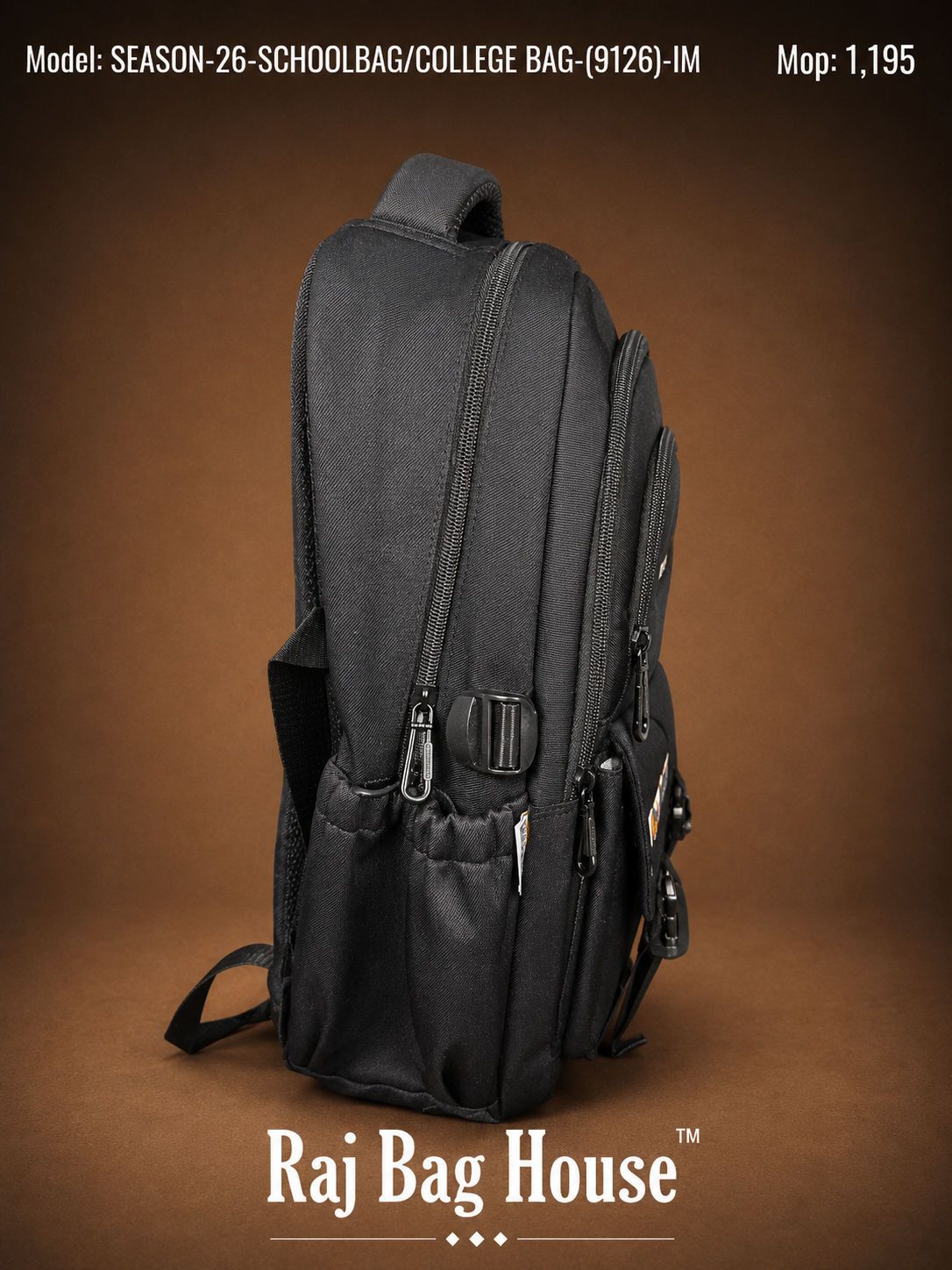 Season Schoolbag/college (9124 Im) Medium College Backpack – Black 2
