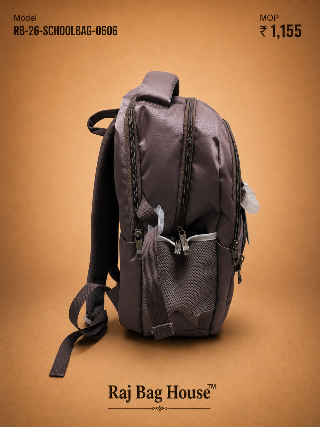 Season Schoolbag 0026 0606 Darkest School Backpack – Darkest Purple 2