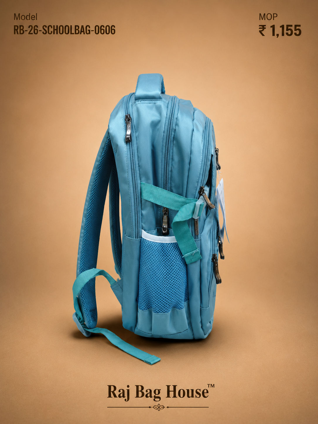 Season Schoolbag 0026 0606 Seagreeen School Backpack – Sea Green 2