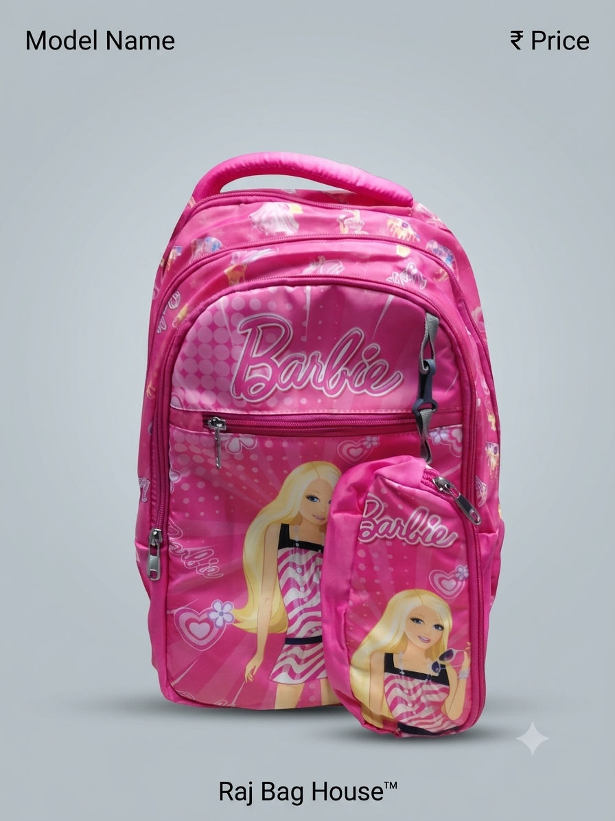 Asian 26951 Barbie Medium School Backpack – Pink