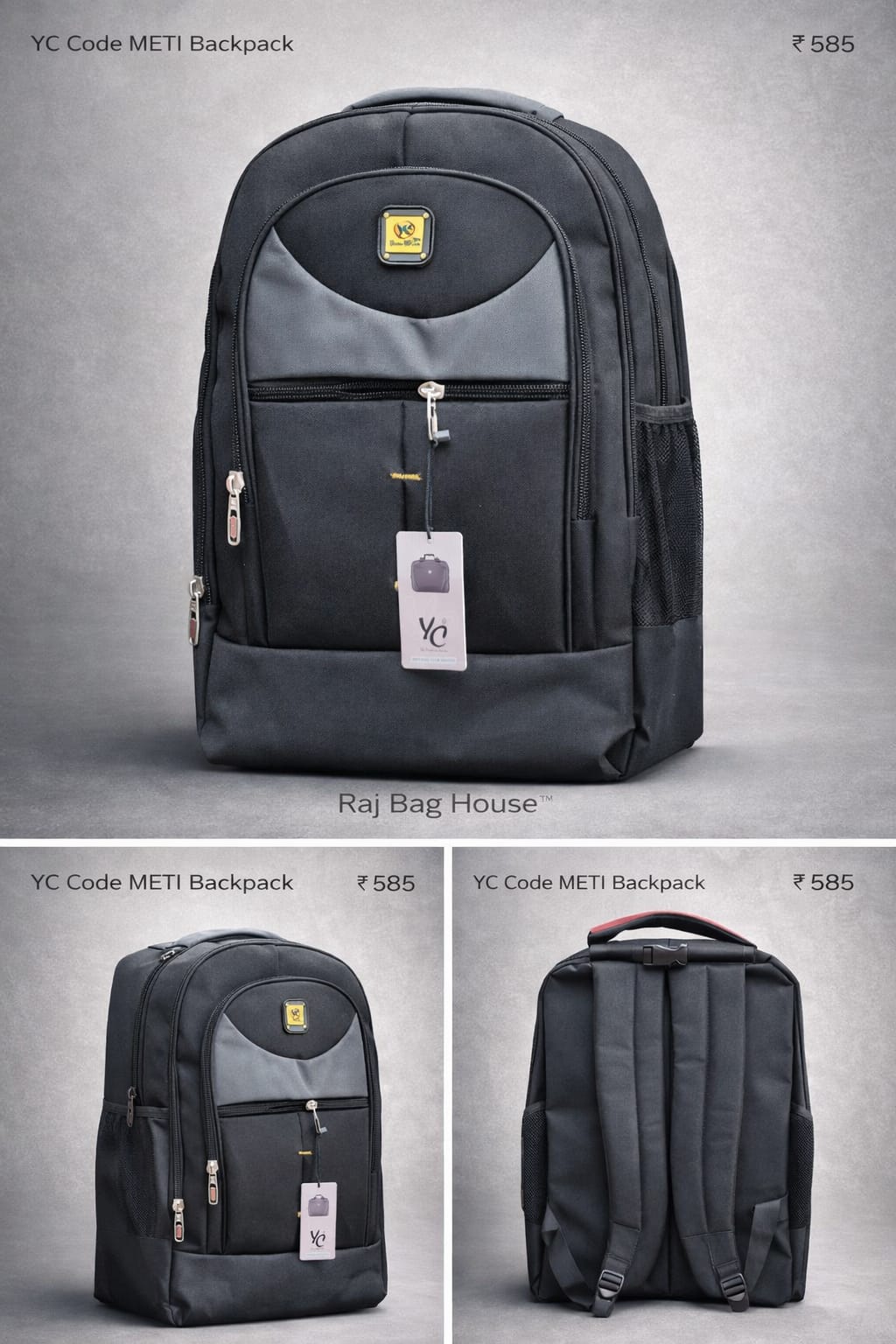Your Choice Yourchoice Code Meti Backpack – Black / Grey 2