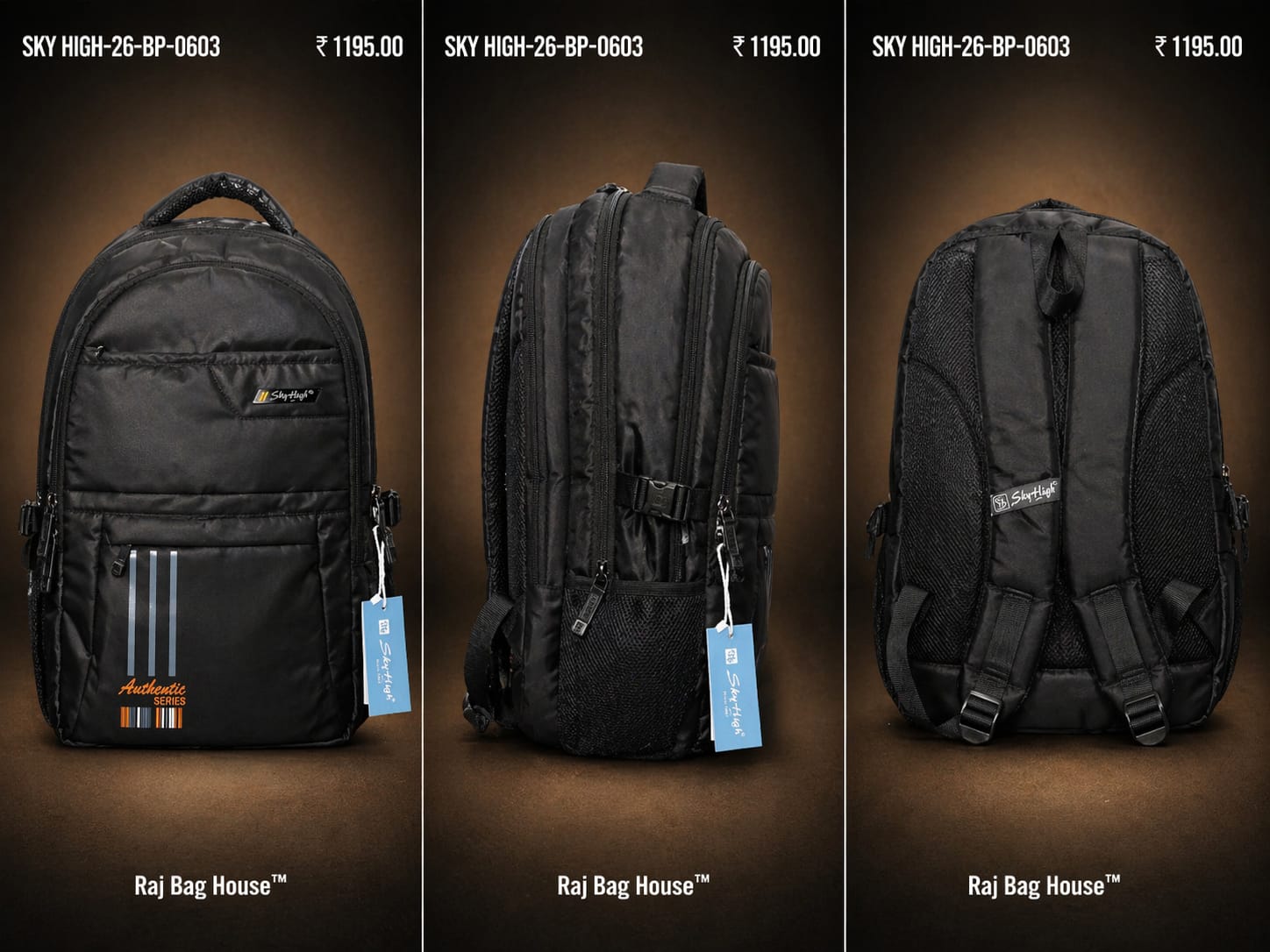 Skyhigh 0603 College Backpack – Black 2