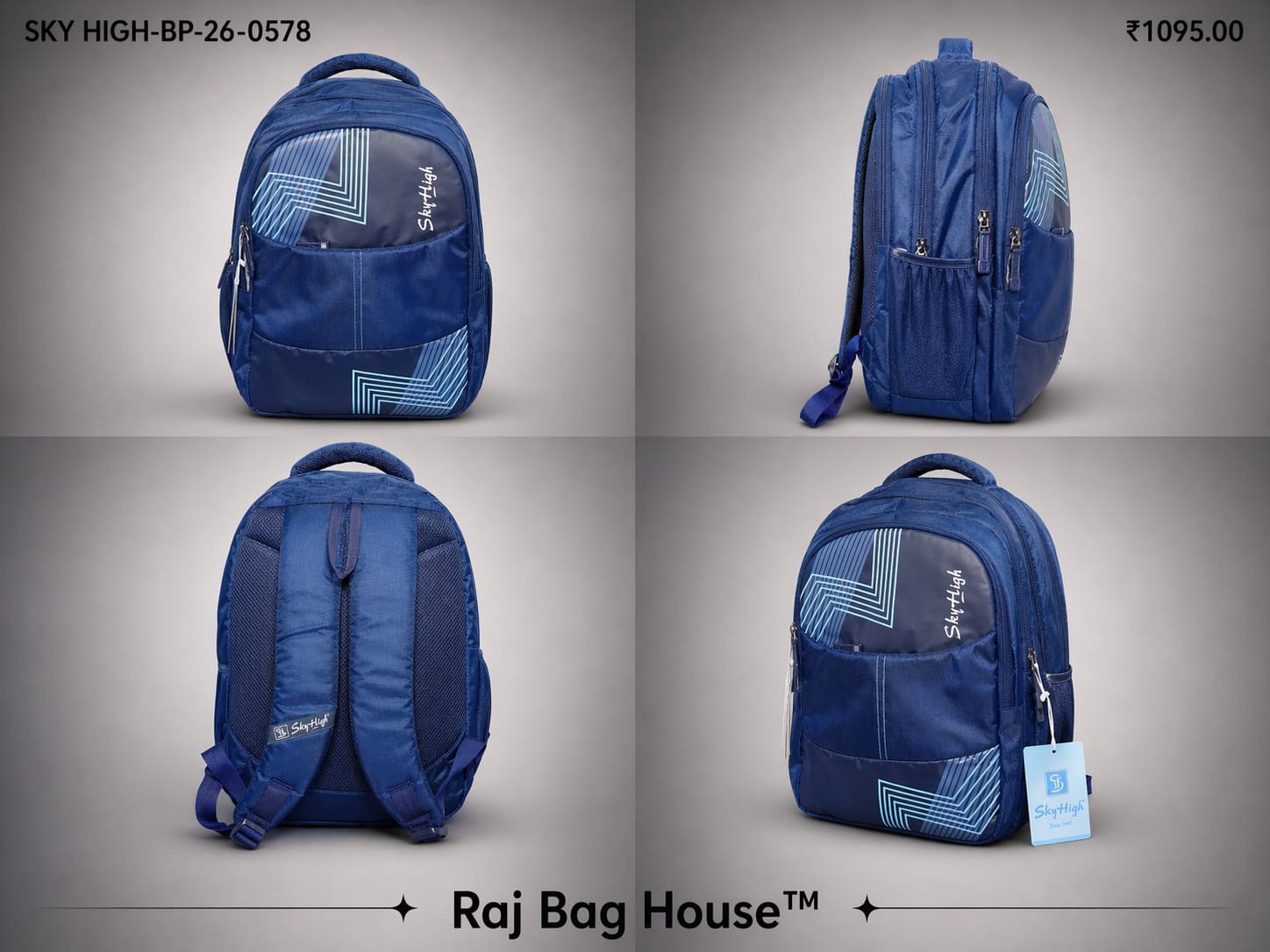 Skyhigh 0578 Backpack – Navy Blue 2