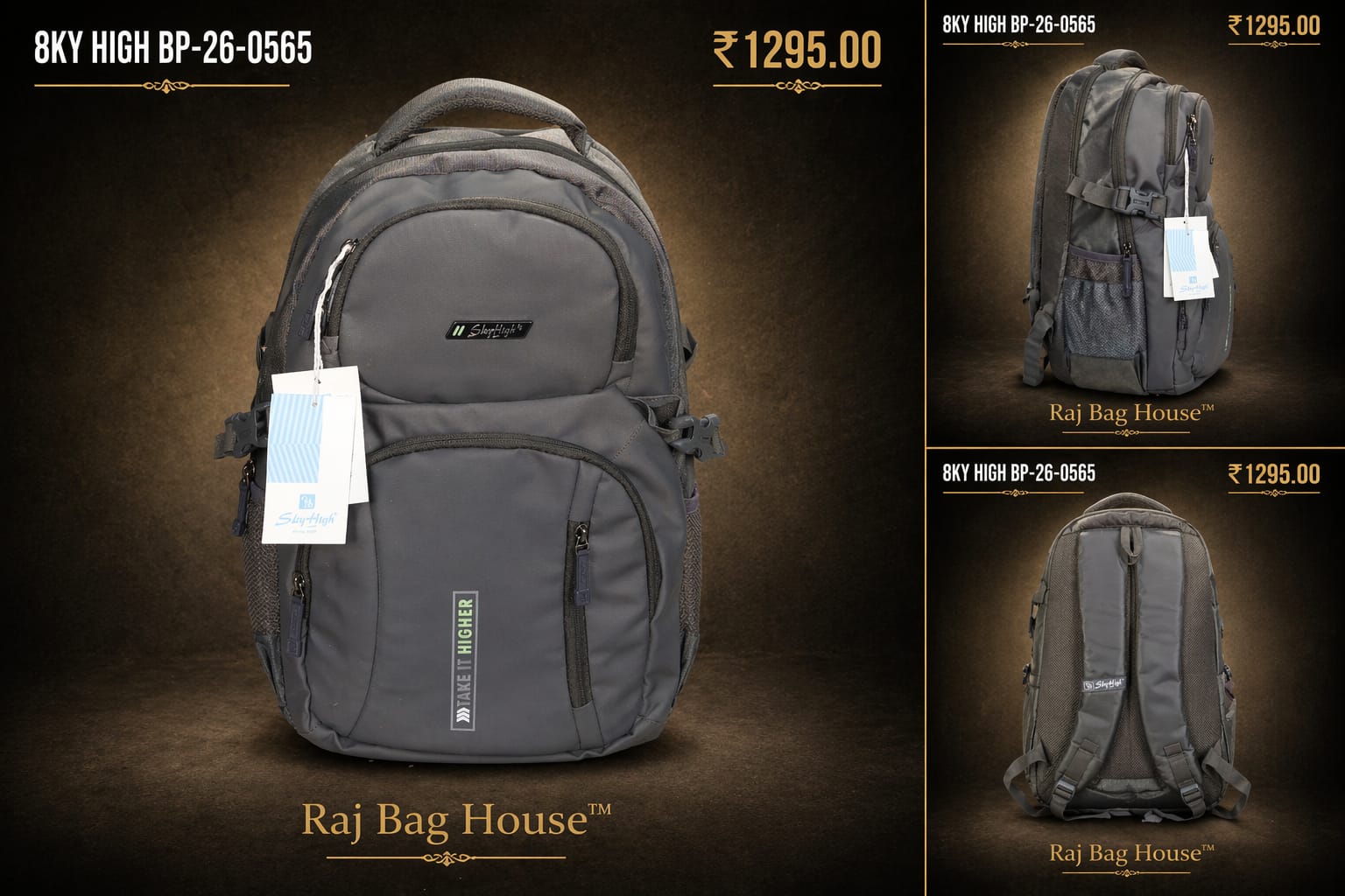 Skyhigh 0565 Backpack – Grey 2