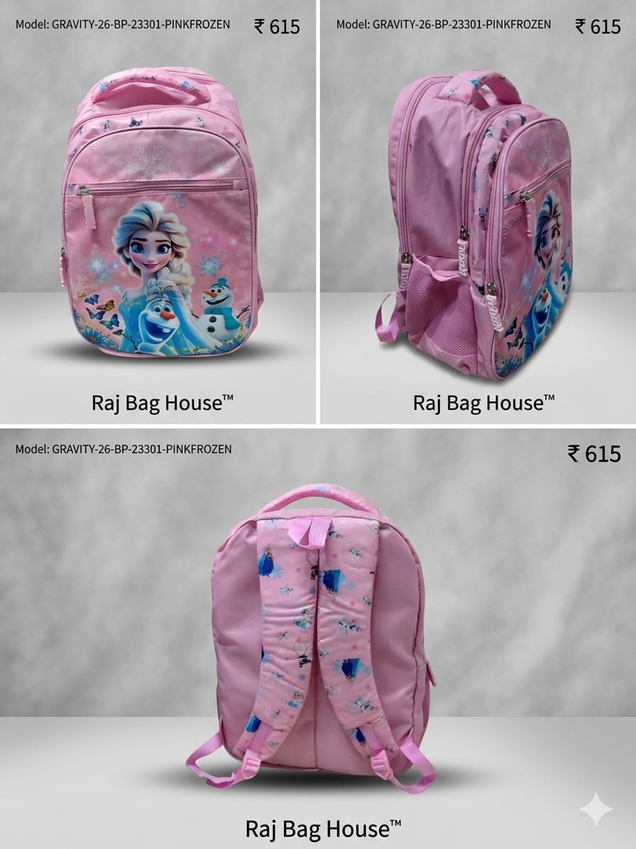 Highstyle School Backpack 23001 - Pink Frozen