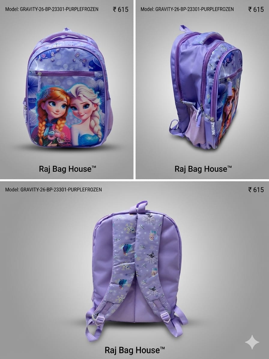 Highstyle School Backpack 23001 - Purple Frozen